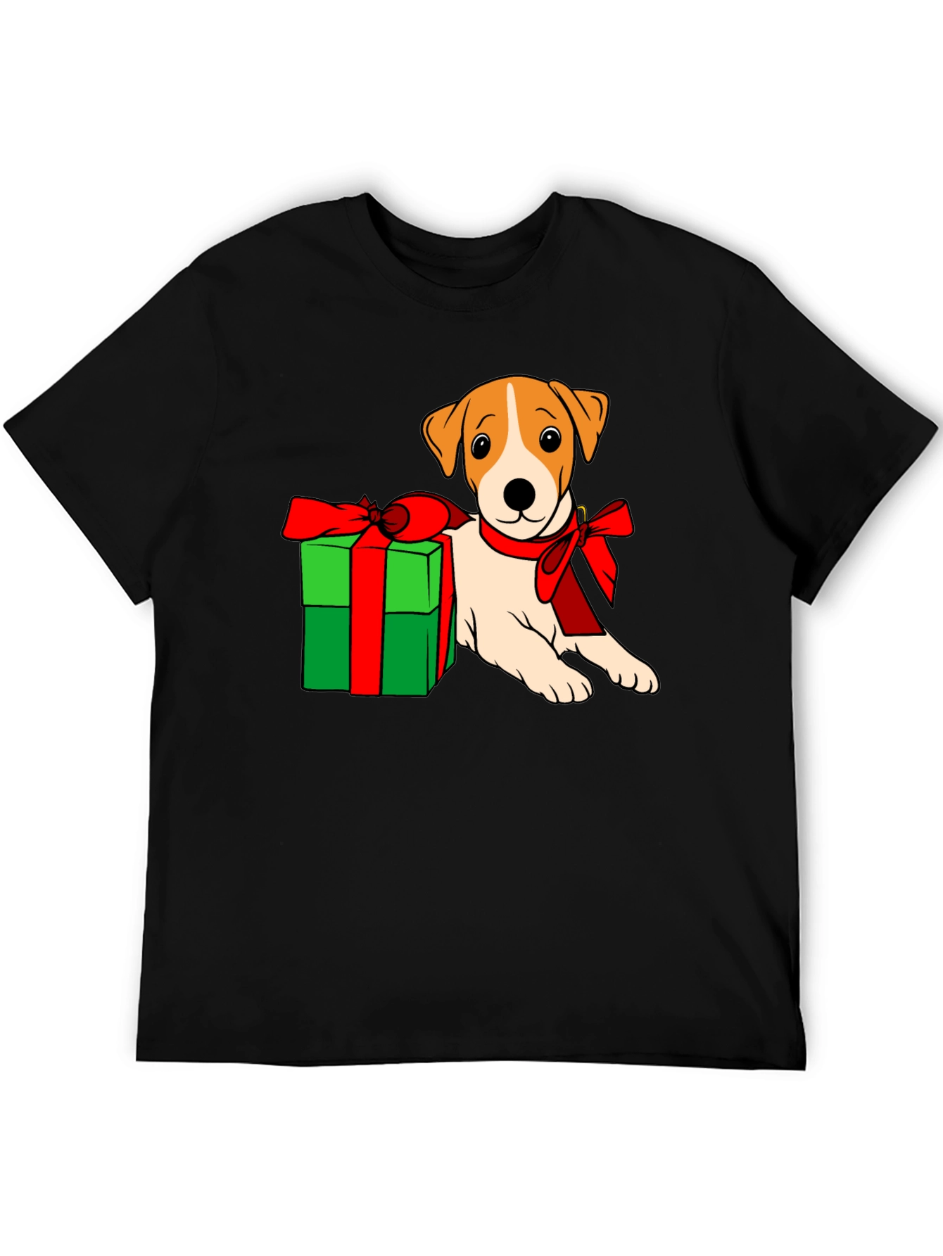 Dog with Gift T-Shirt - Holiday Cheer!