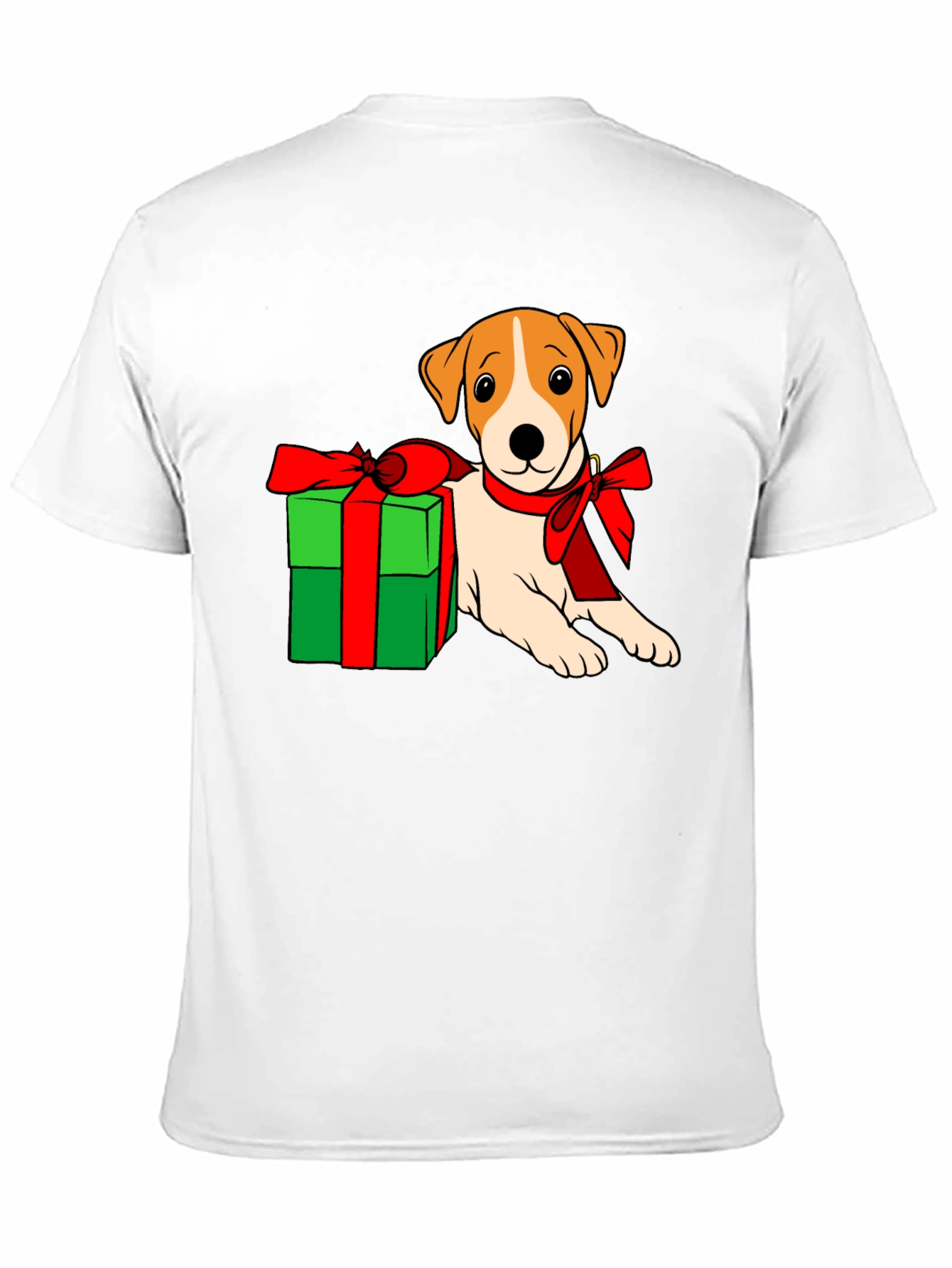 Dog with Gift T-Shirt - Holiday Cheer!