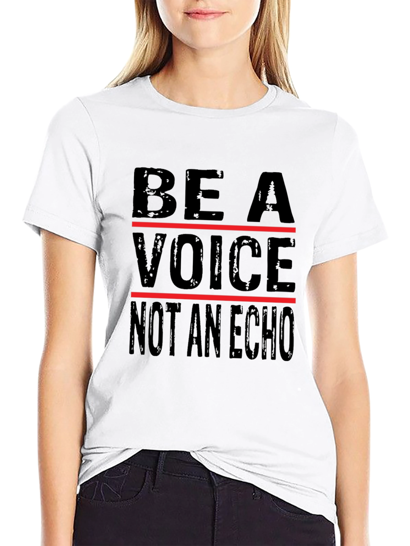 Be A Voice Graphic T-Shirt - Black
