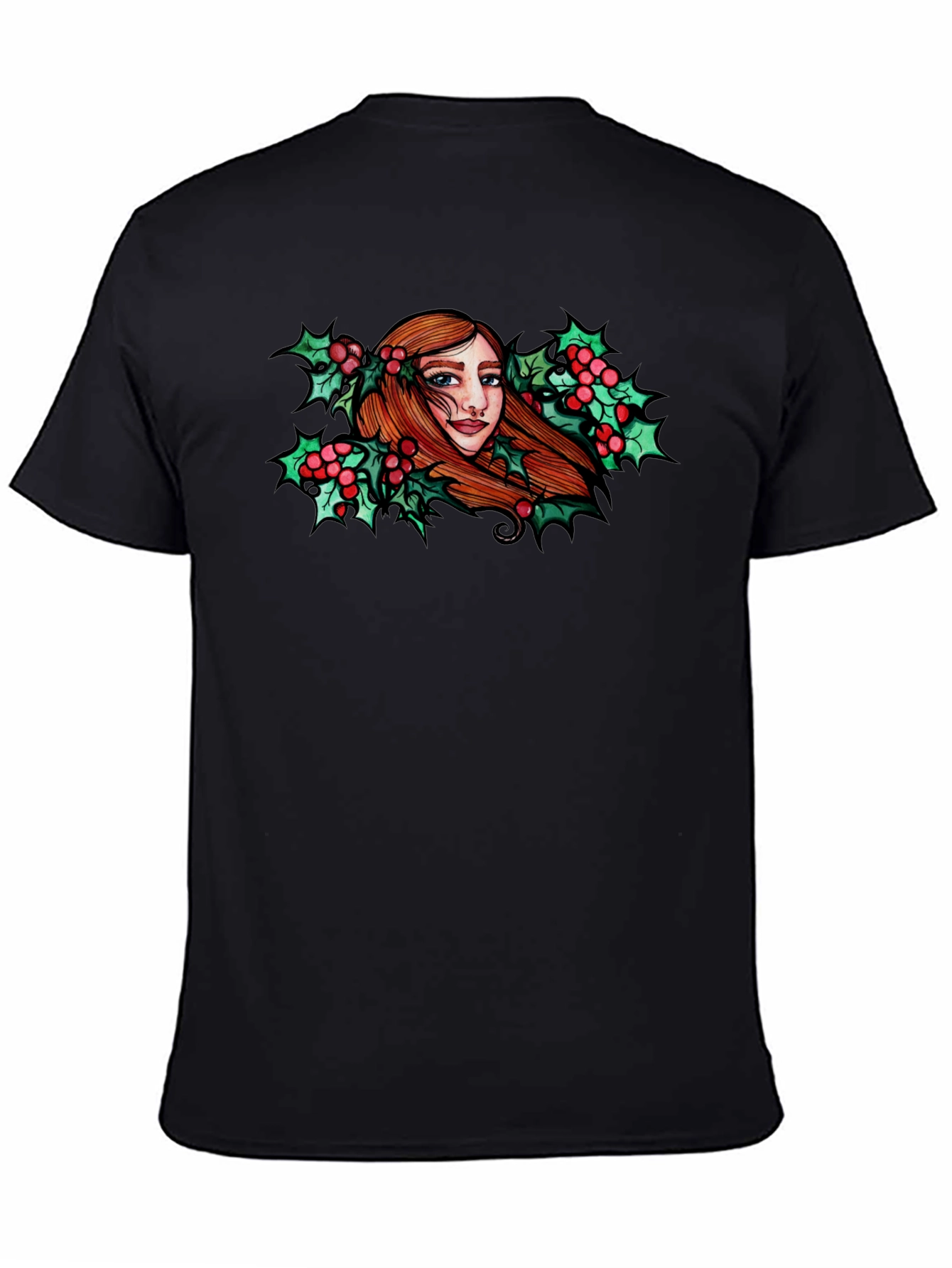 Holly Girl Graphic Tee - Soft Cotton Comfort