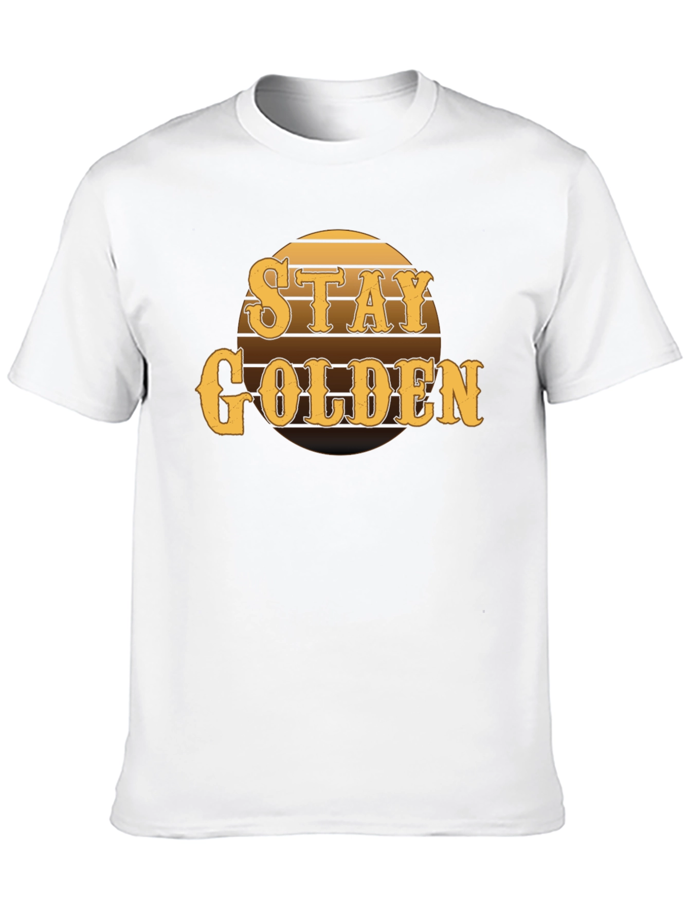 Stay Golden Graphic Tee - Retro Style Mens T-Shirt