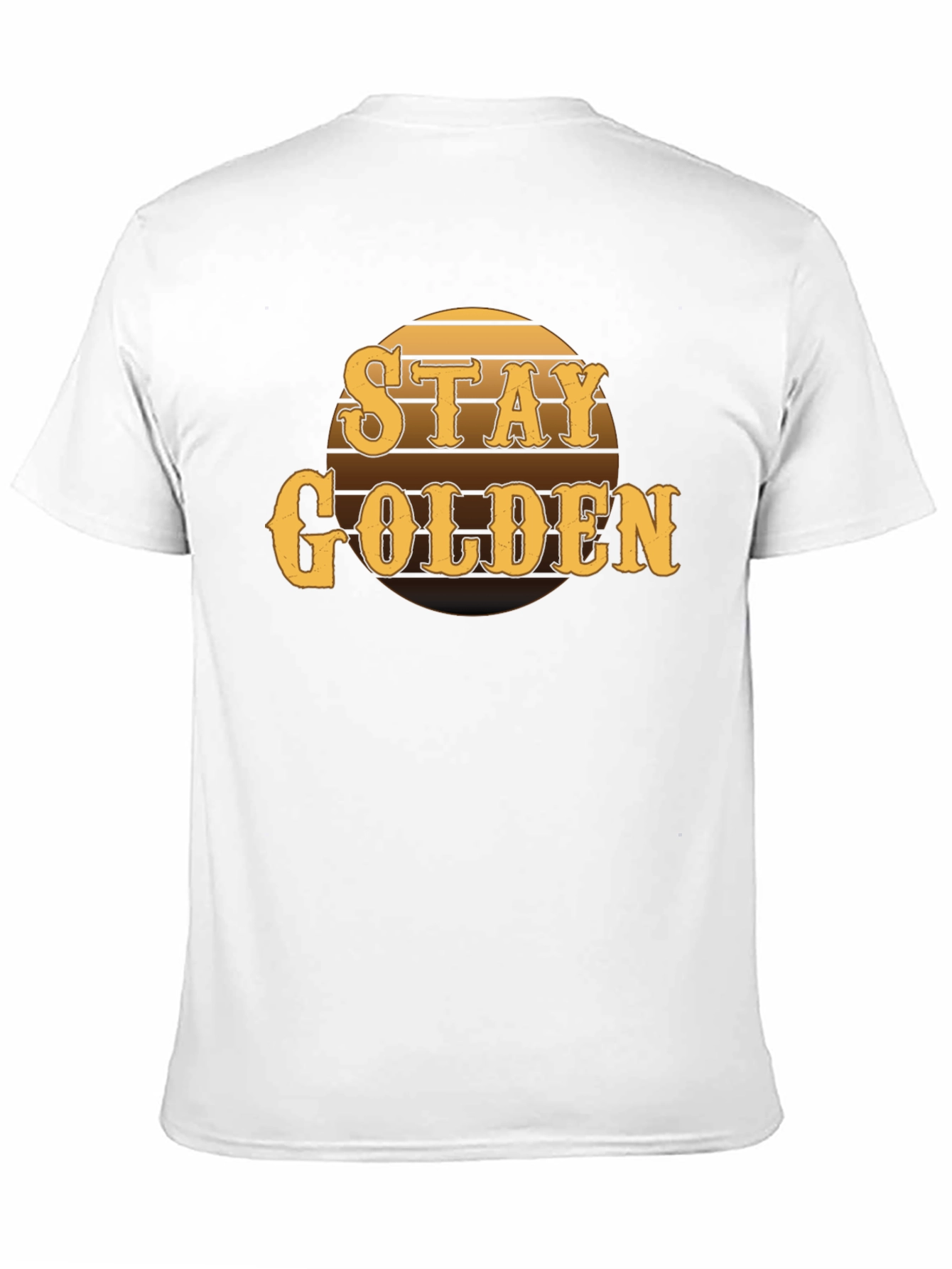 Stay Golden Graphic Tee - Retro Style Mens T-Shirt