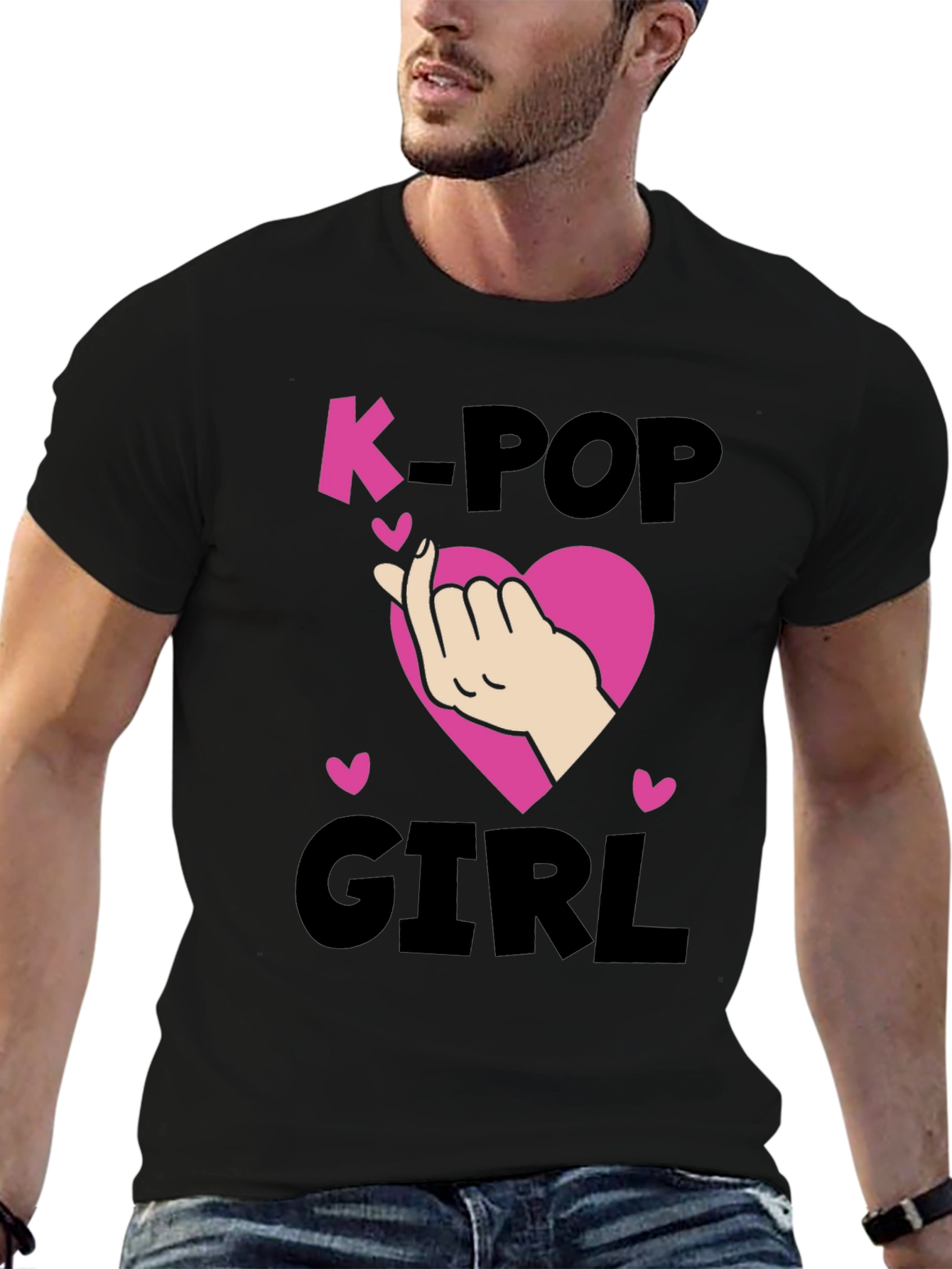 K-Pop Girl Heart Sign T-Shirt