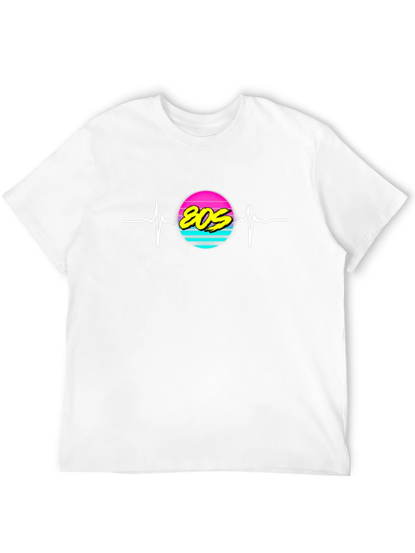 Retro 80s Heartbeat T-Shirt - Classic Throwback Style