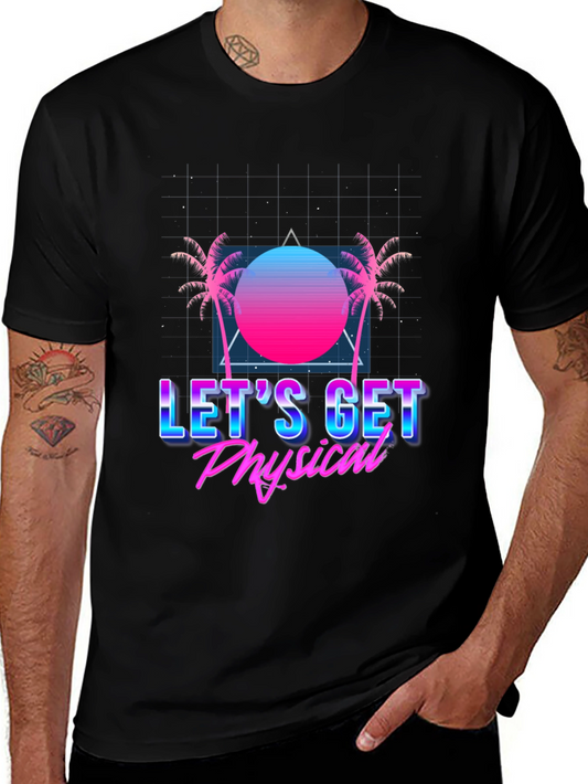Retro Lets Get Physical Graphic Tee