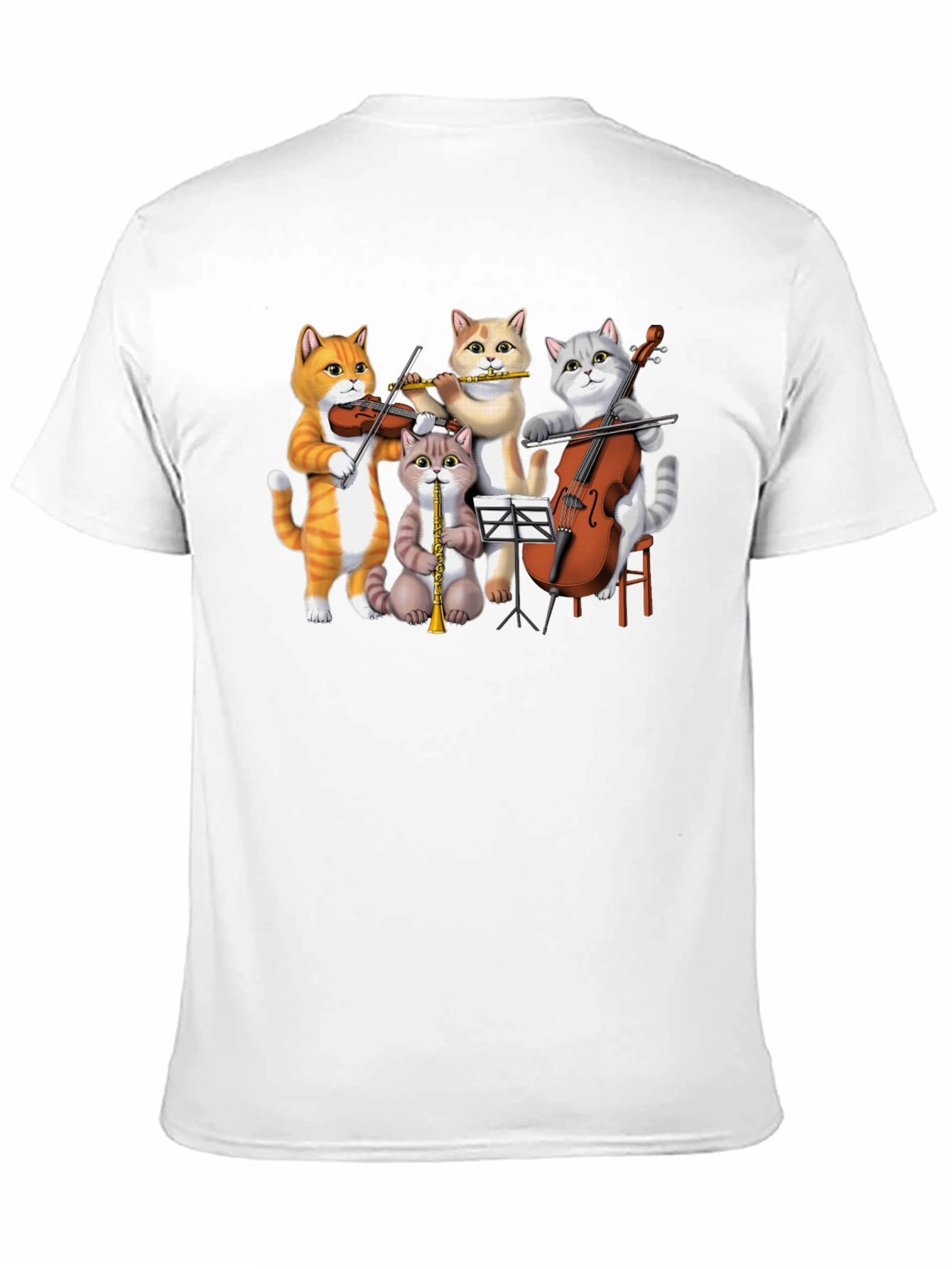 Cat Orchestra T-Shirt: Musical Felines Tee