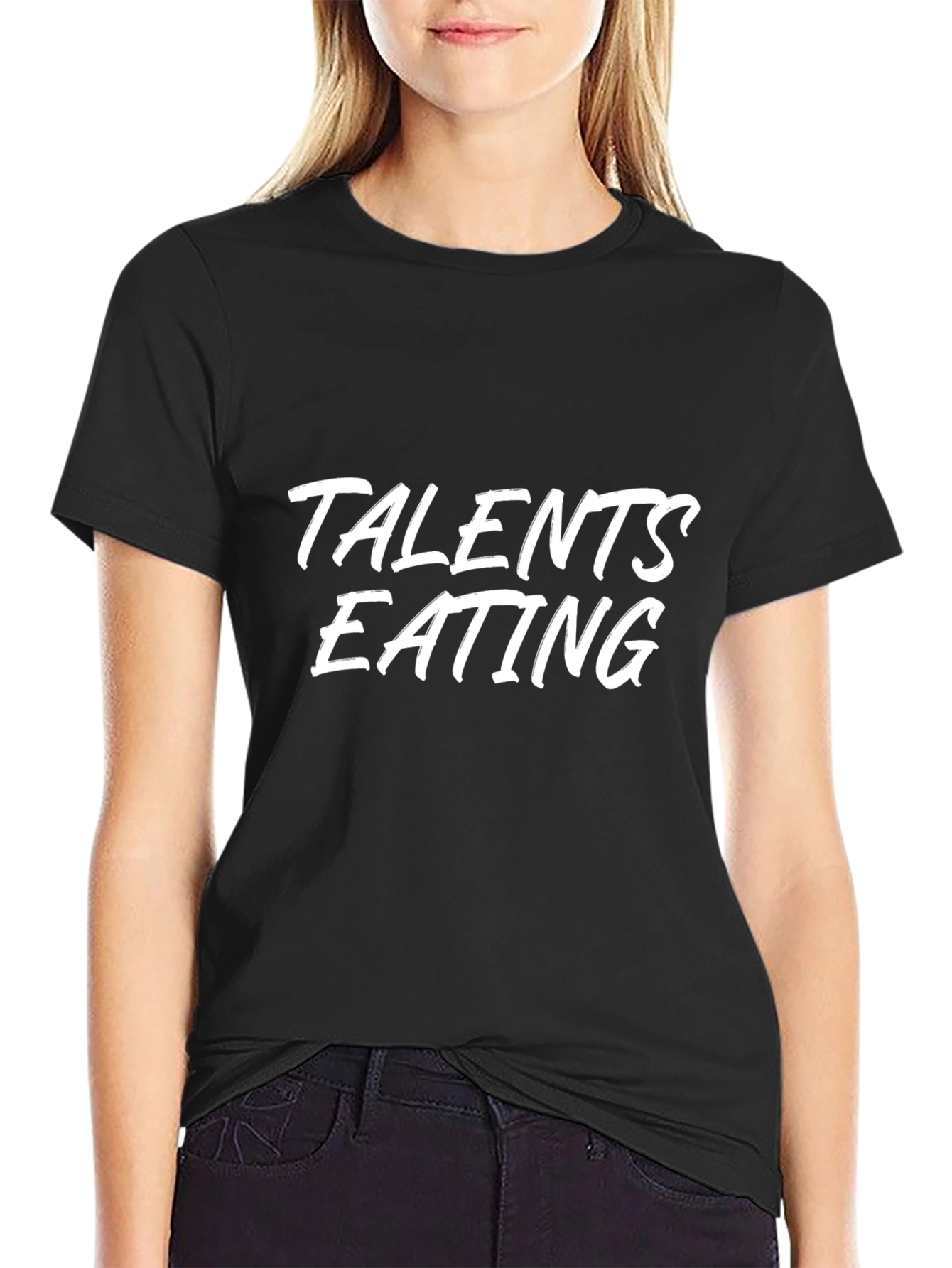 Talents Eating Graphic Tee - Mens Black T-Shirt