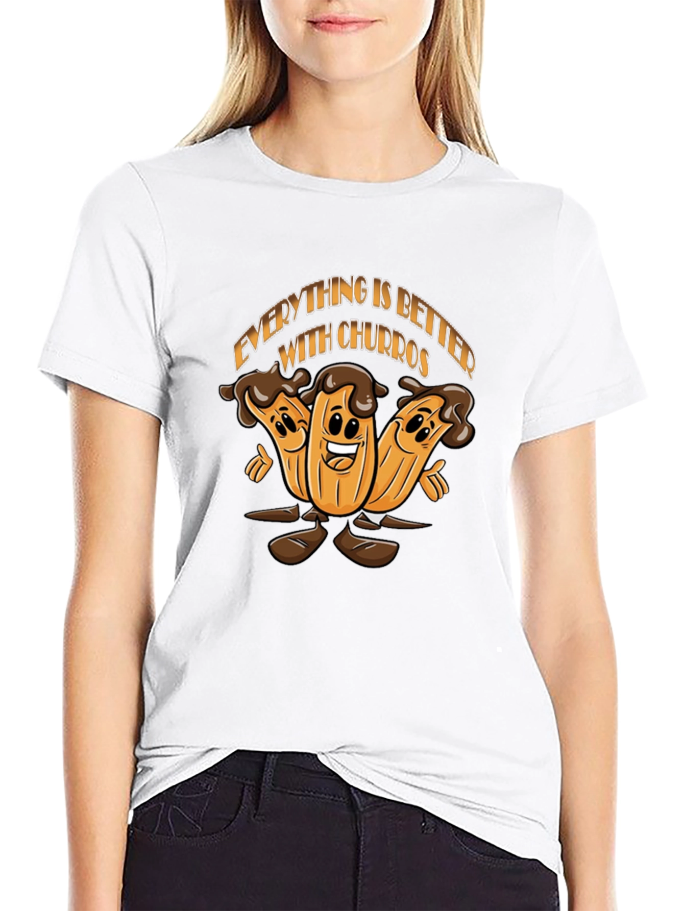 Everything is Better With Churros Black T-Shirt