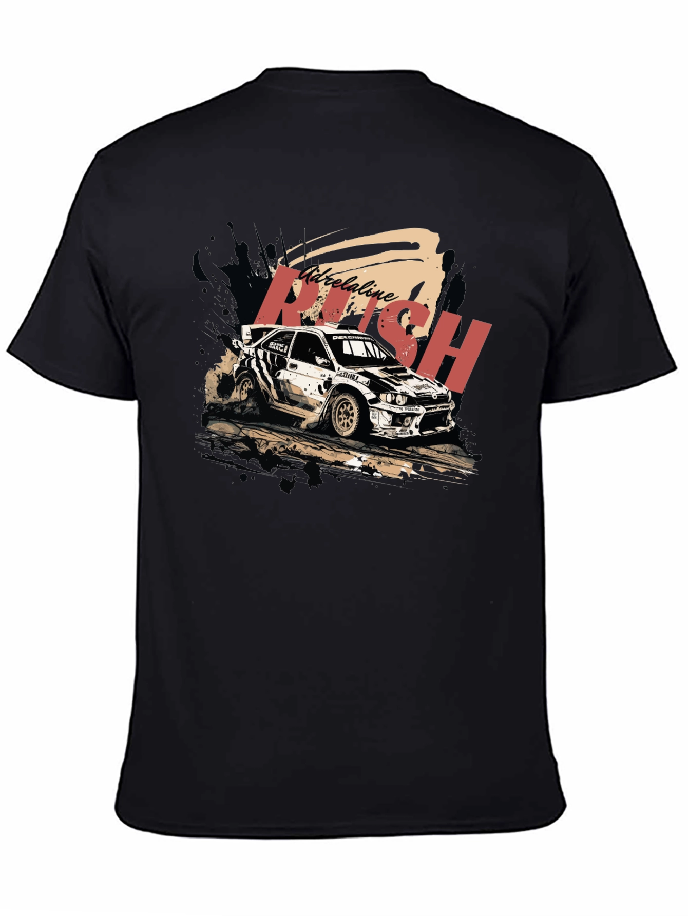 Adrenaline Rush Rally Car Graphic Tee
