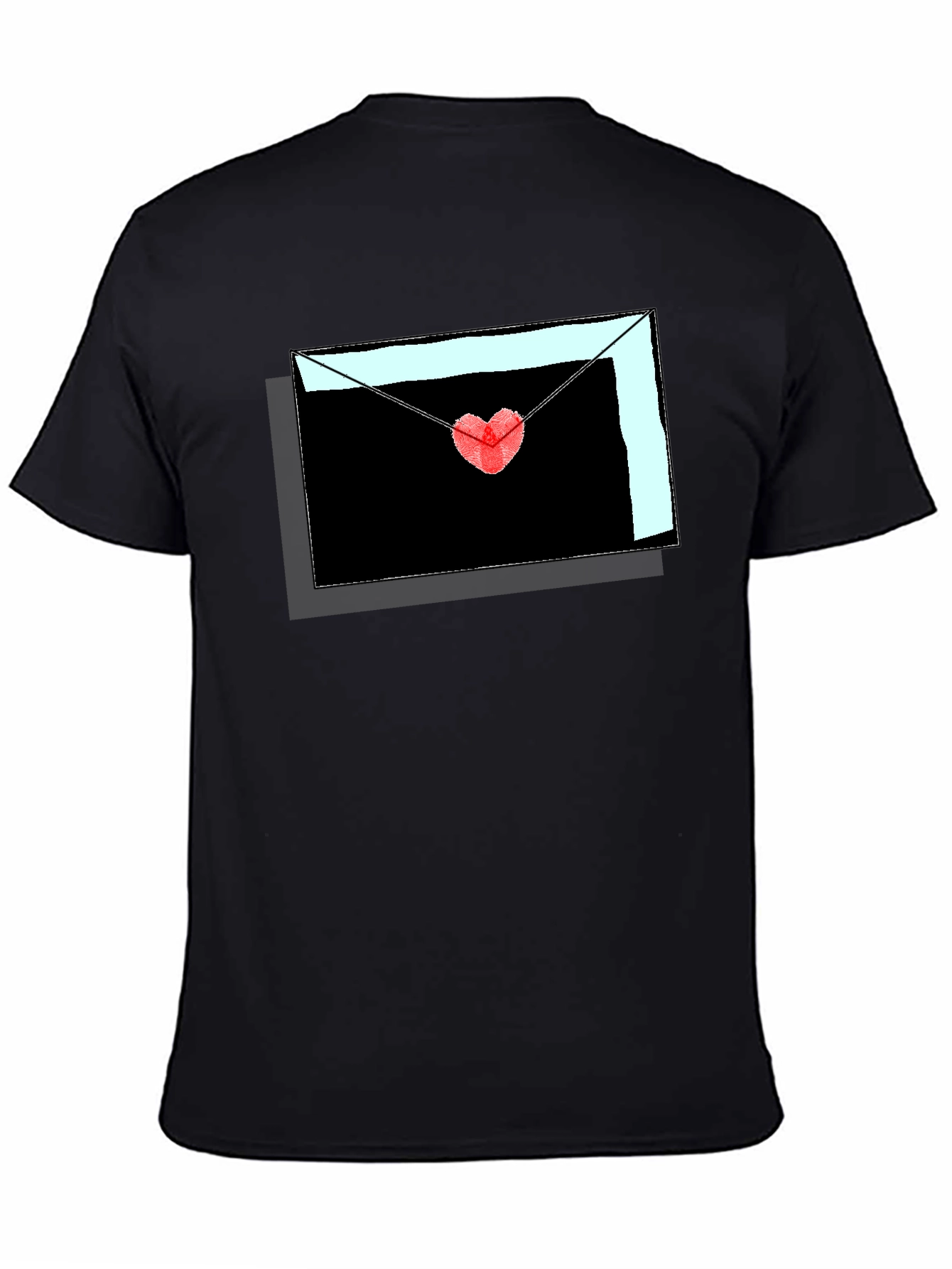Heartfelt Love Letter Graphic Tee - Stylish Mens Shirt