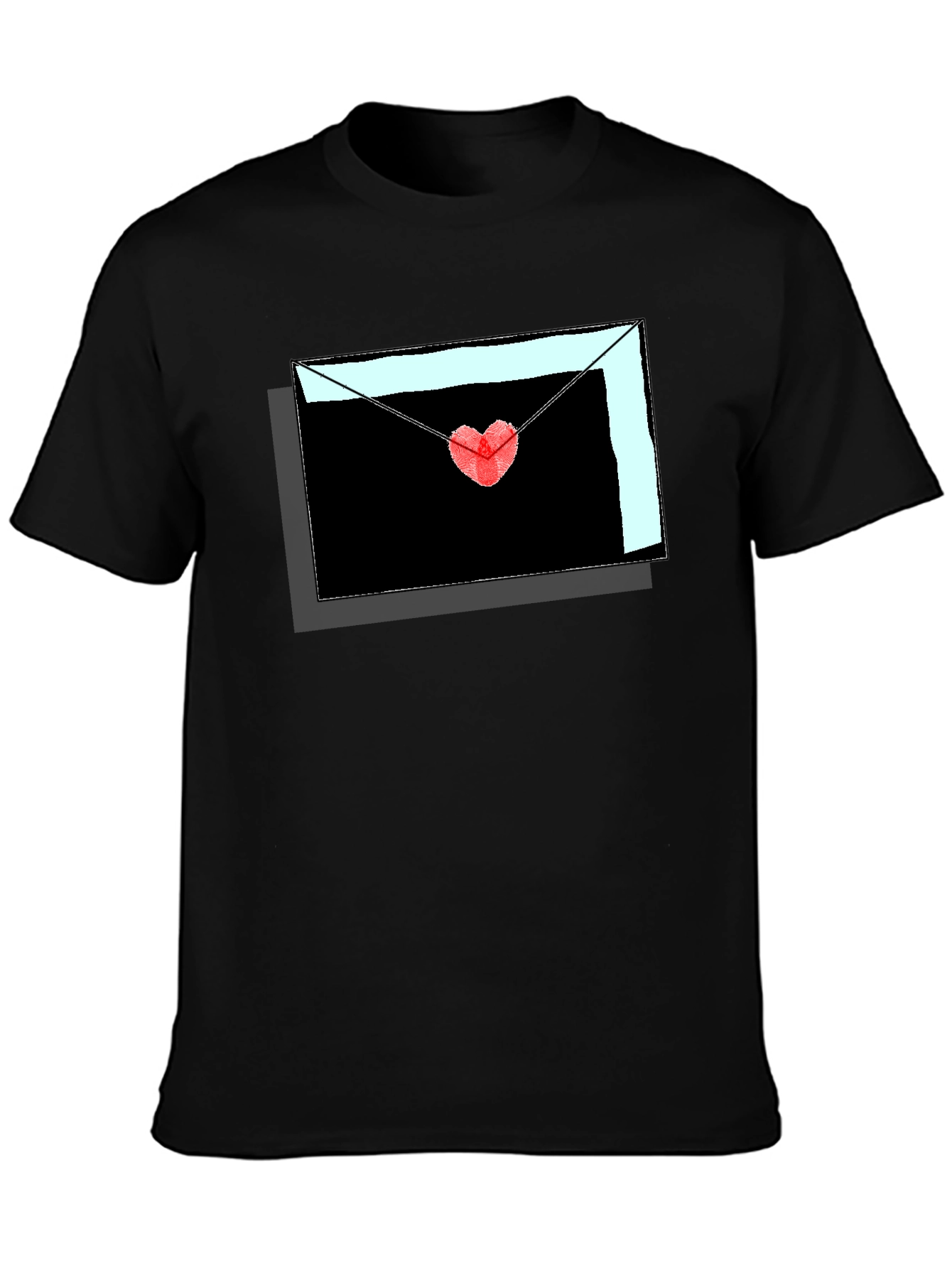 Heartfelt Love Letter Graphic Tee - Stylish Mens Shirt