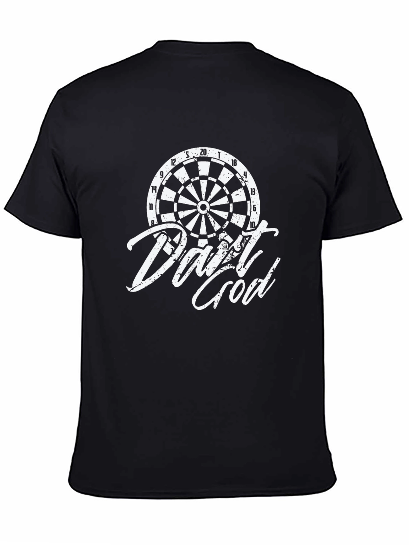 Dart God Graphic Tee - Black Casual T-Shirt