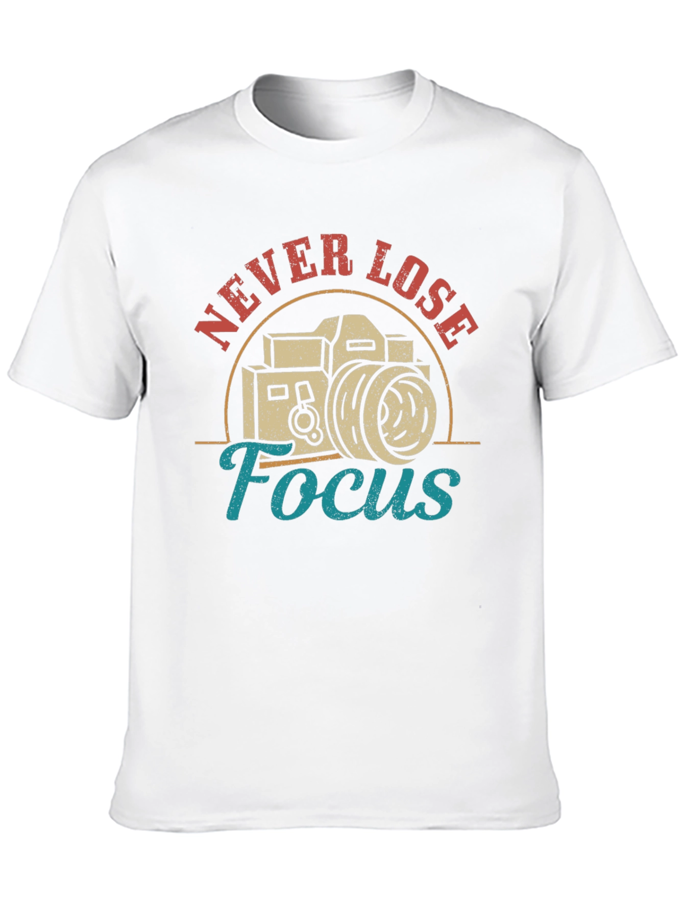 Never Lose Focus Camera Graphic T-Shirt