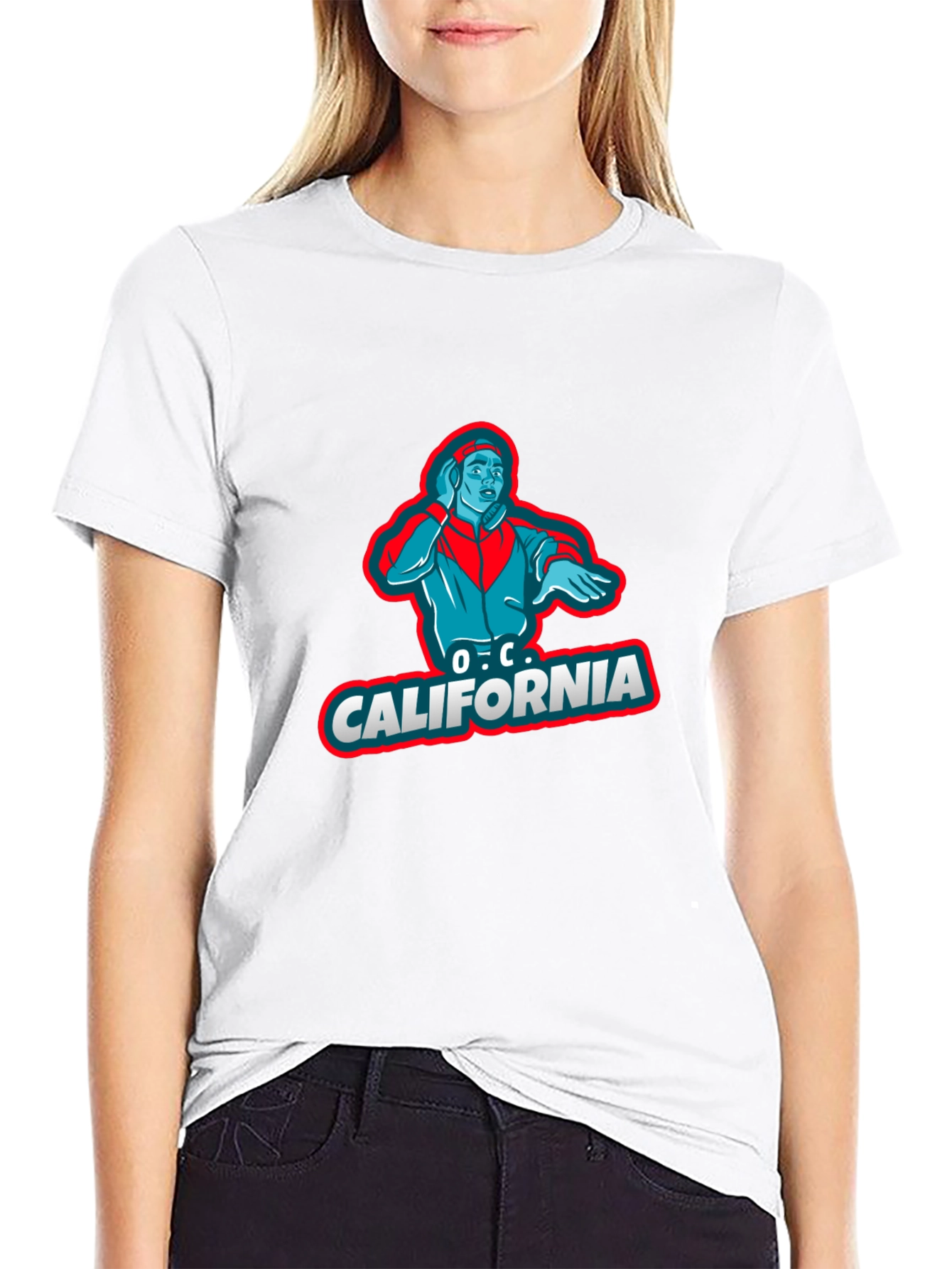O.C. California Graphic T-Shirt - Black