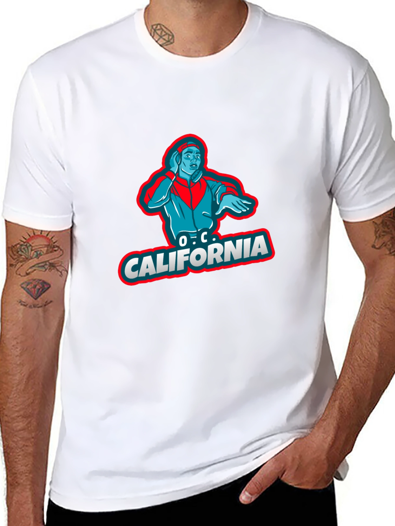 O.C. California Graphic T-Shirt - Black