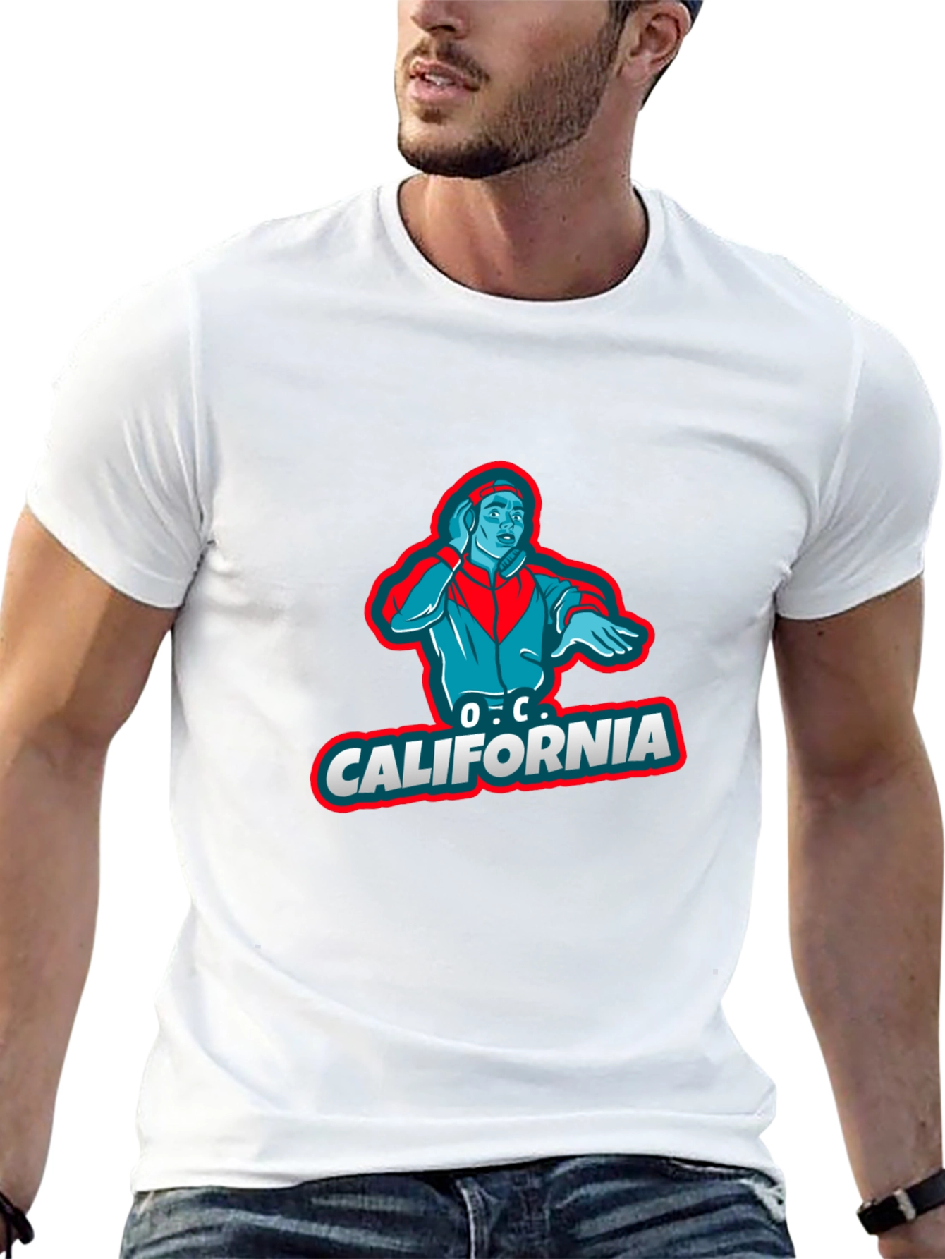 O.C. California Graphic T-Shirt - Black