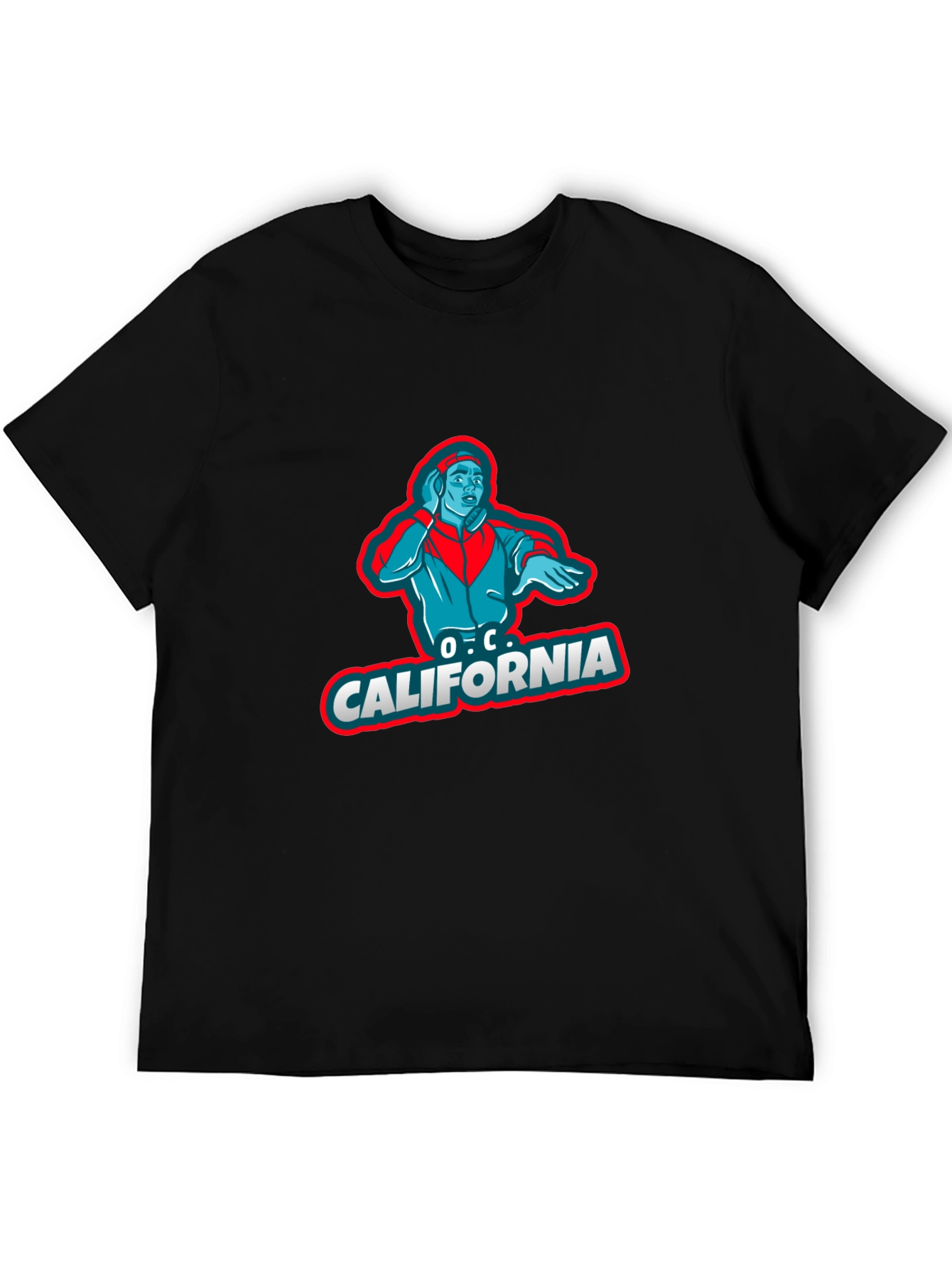 O.C. California Graphic T-Shirt - Black