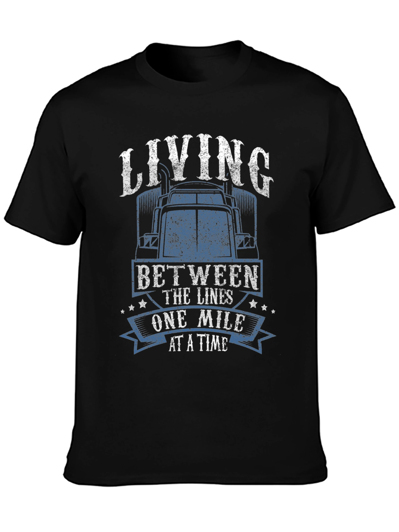 Living Between the Lines Trucker T-Shirt