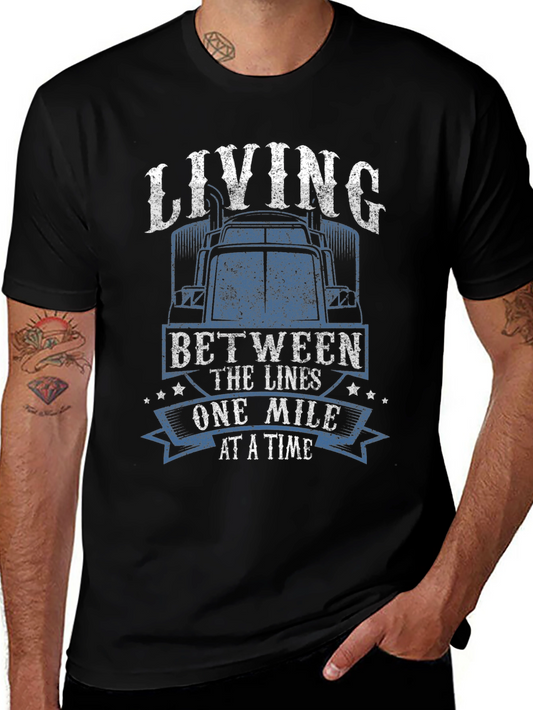 Living Between the Lines Trucker T-Shirt