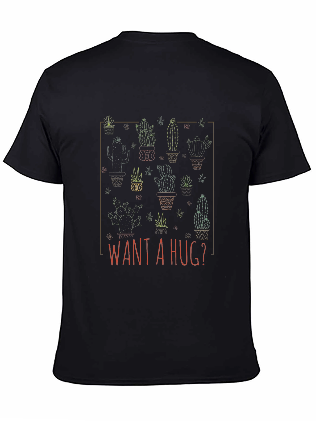 Cactus Hug Graphic Tee -  Unique & Funny