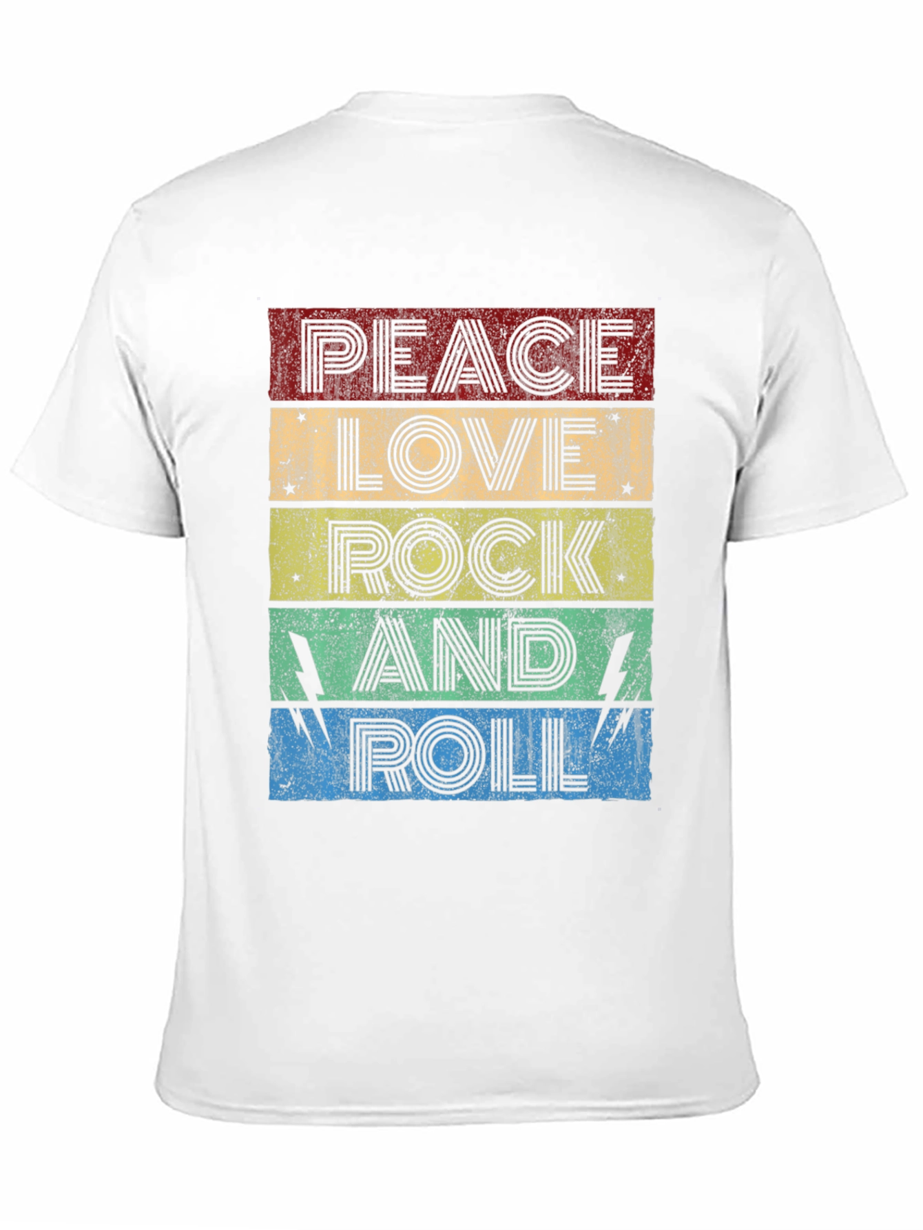 Peace Love Rock and Roll Graphic T-Shirt