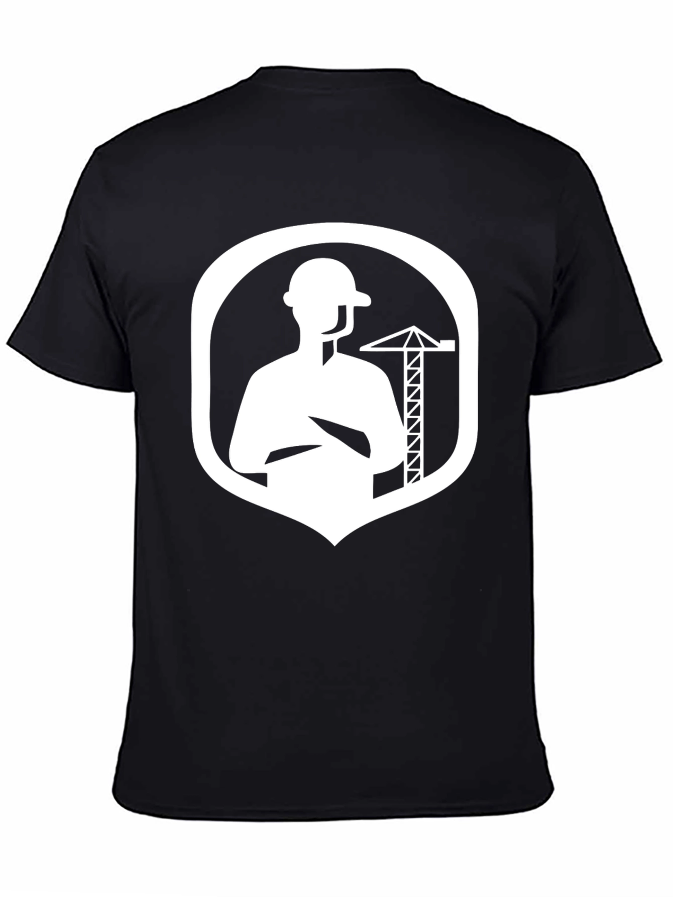 Construction Worker Graphic Tee - Black