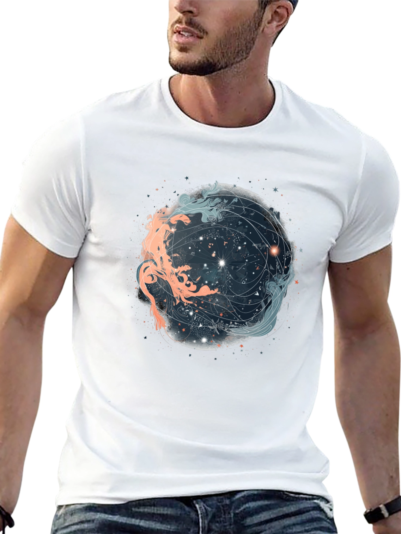 Celestial Yin Yang Graphic Tee