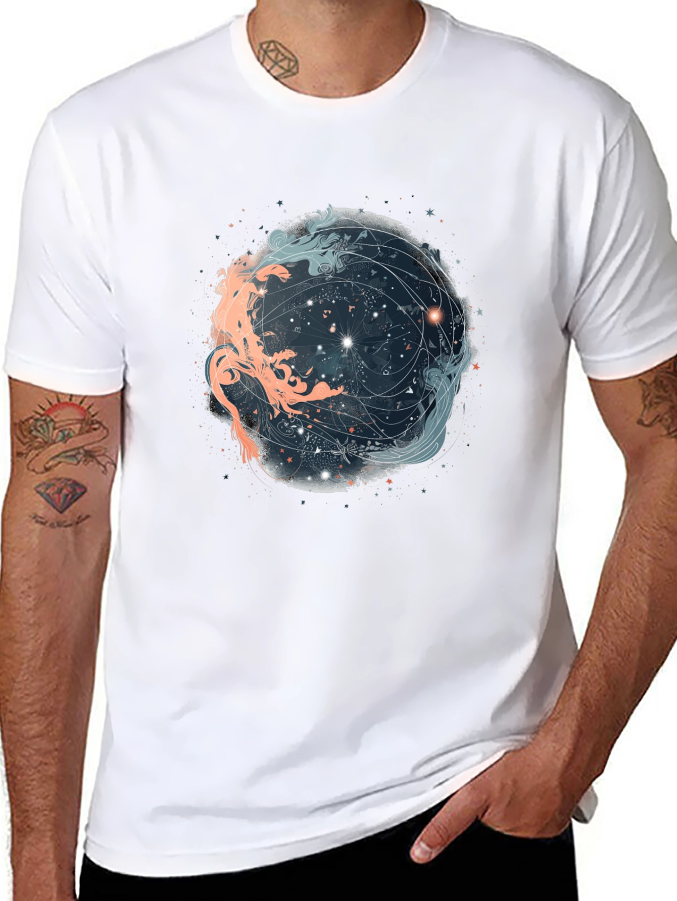 Celestial Yin Yang Graphic Tee