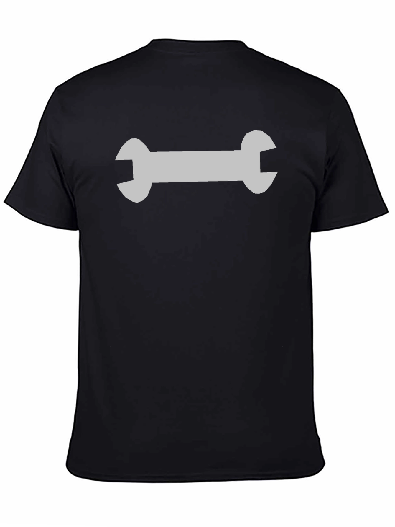 Wrench Graphic Black T-Shirt - Mechanic Style