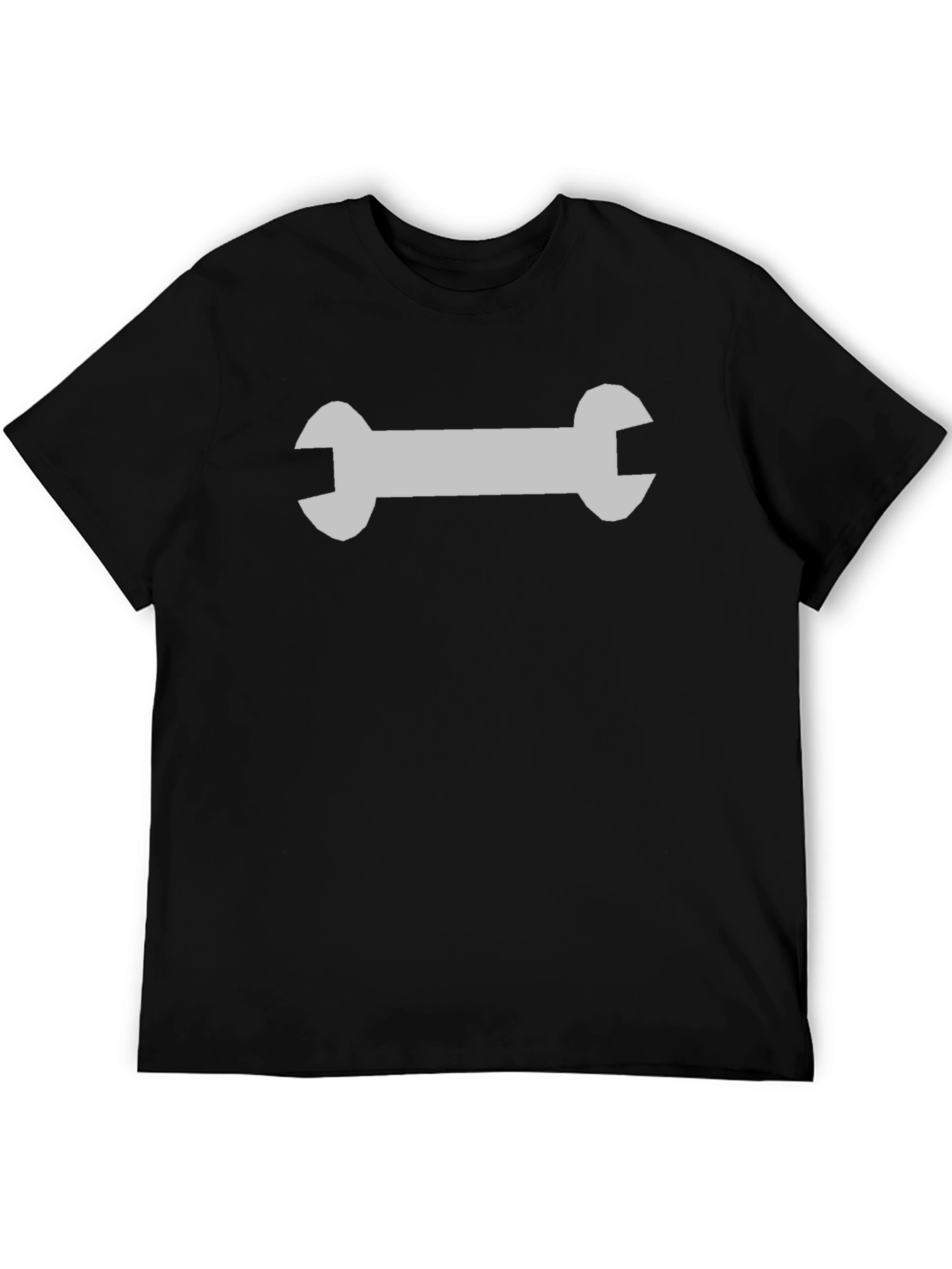 Wrench Graphic Black T-Shirt - Mechanic Style