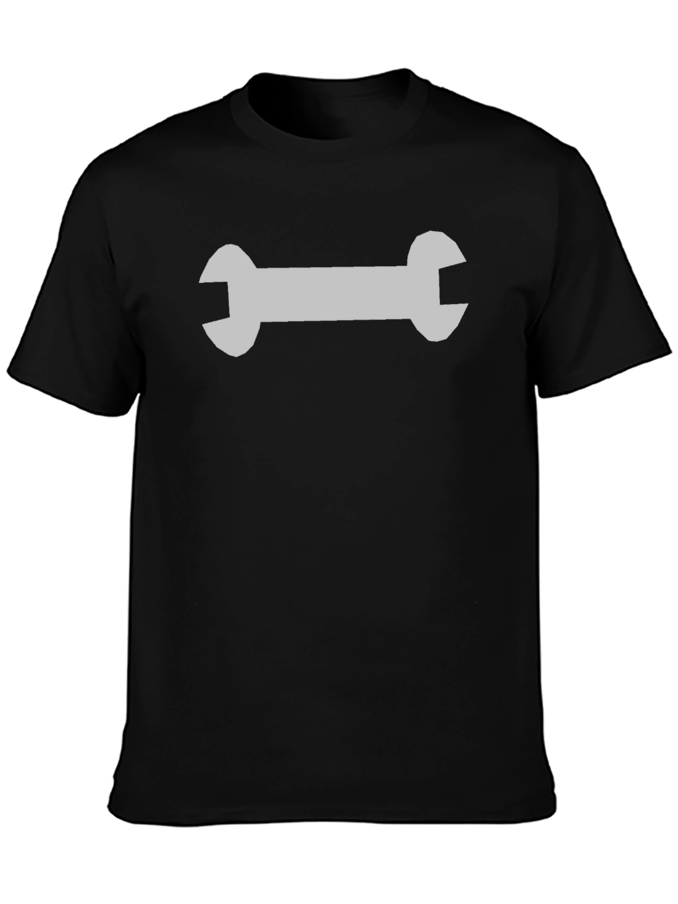 Wrench Graphic Black T-Shirt - Mechanic Style