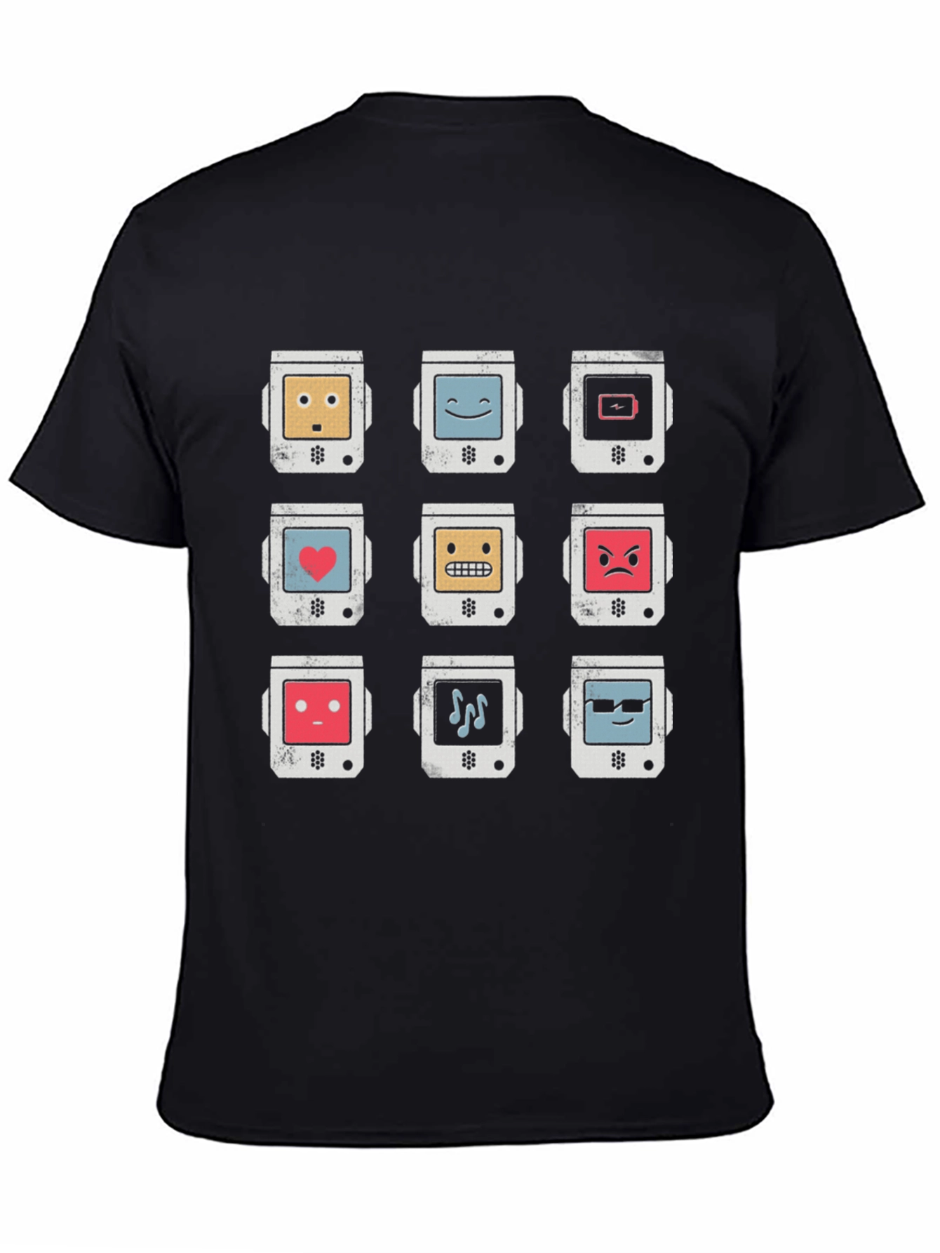 Retro Robot Emoji T-Shirt - Cool Graphic Tee
