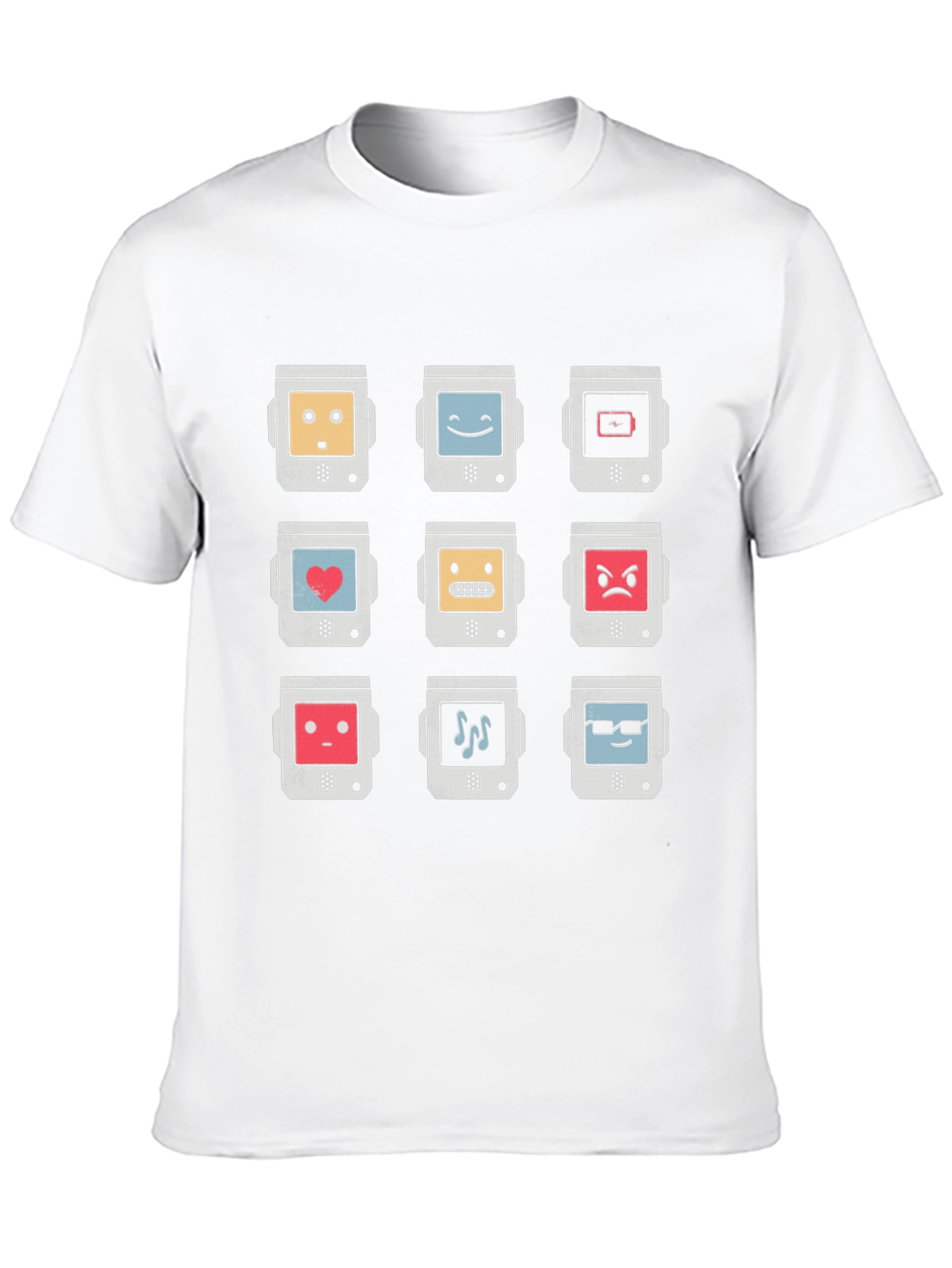 Retro Robot Emoji T-Shirt - Cool Graphic Tee