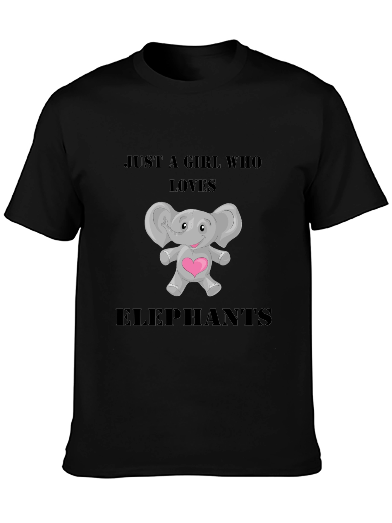 Just a Girl Who Loves Elephants T-Shirt