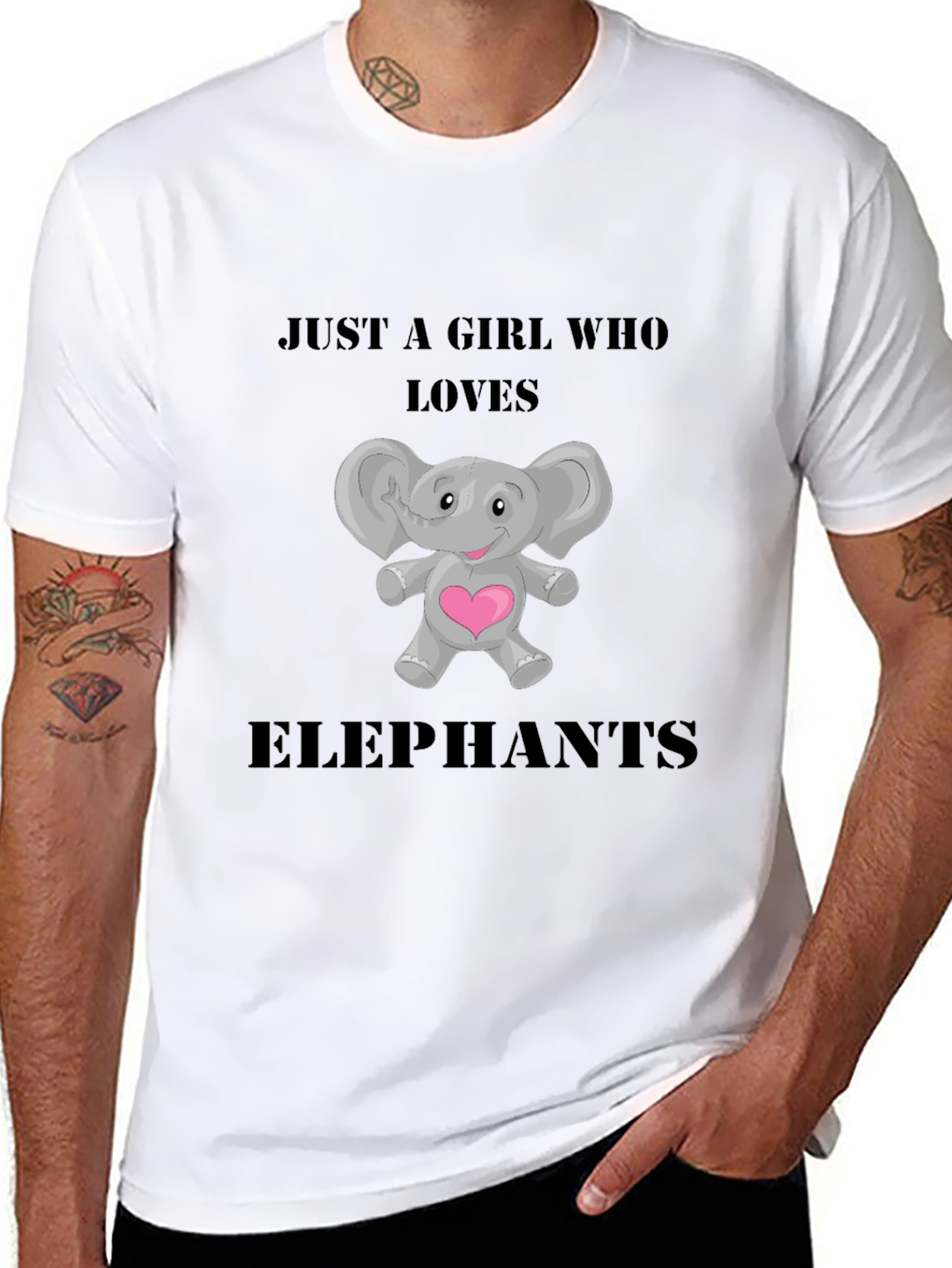 Just a Girl Who Loves Elephants T-Shirt