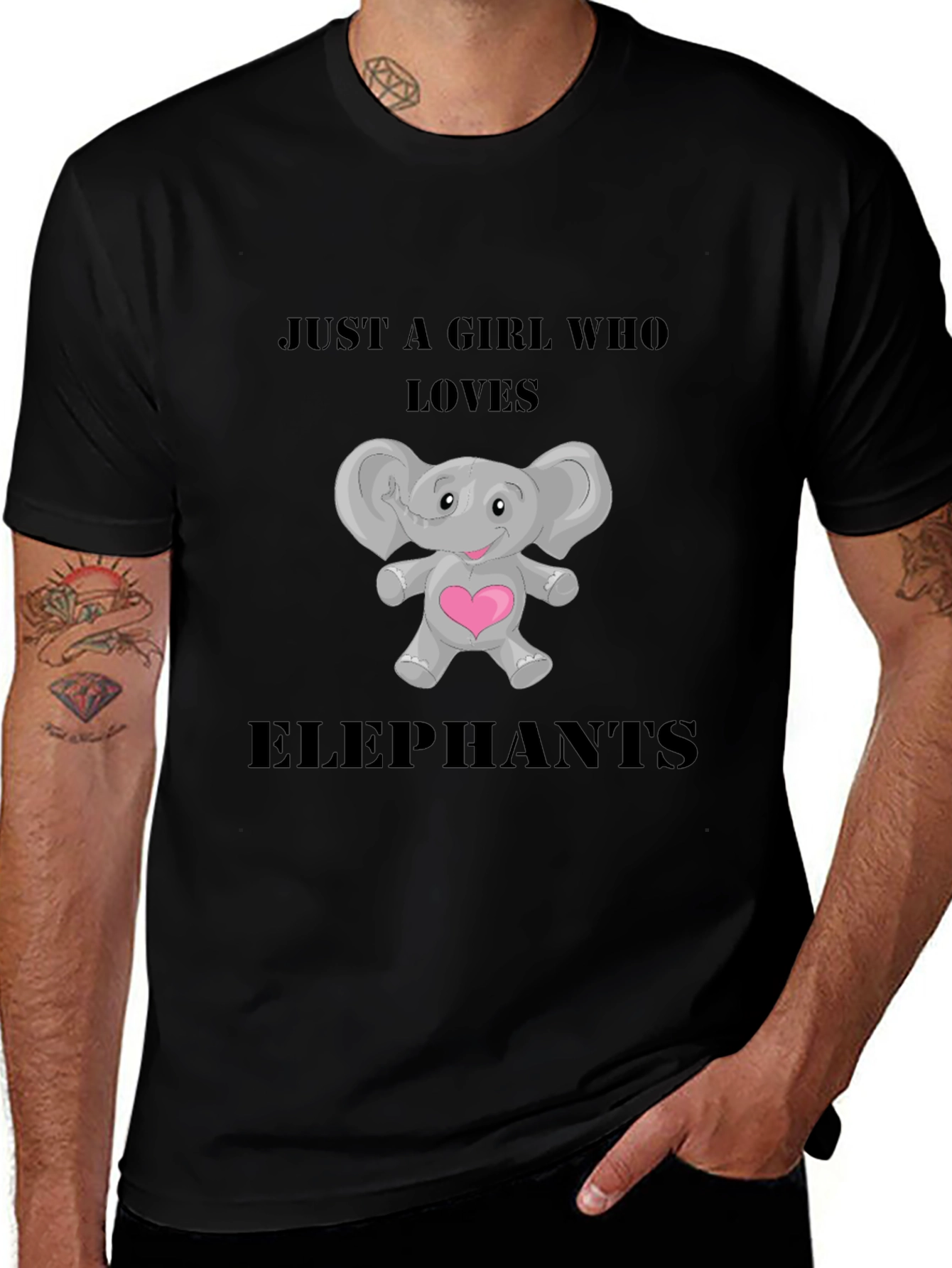 Just a Girl Who Loves Elephants T-Shirt