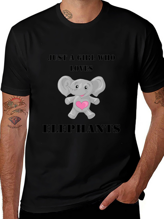 Just a Girl Who Loves Elephants T-Shirt