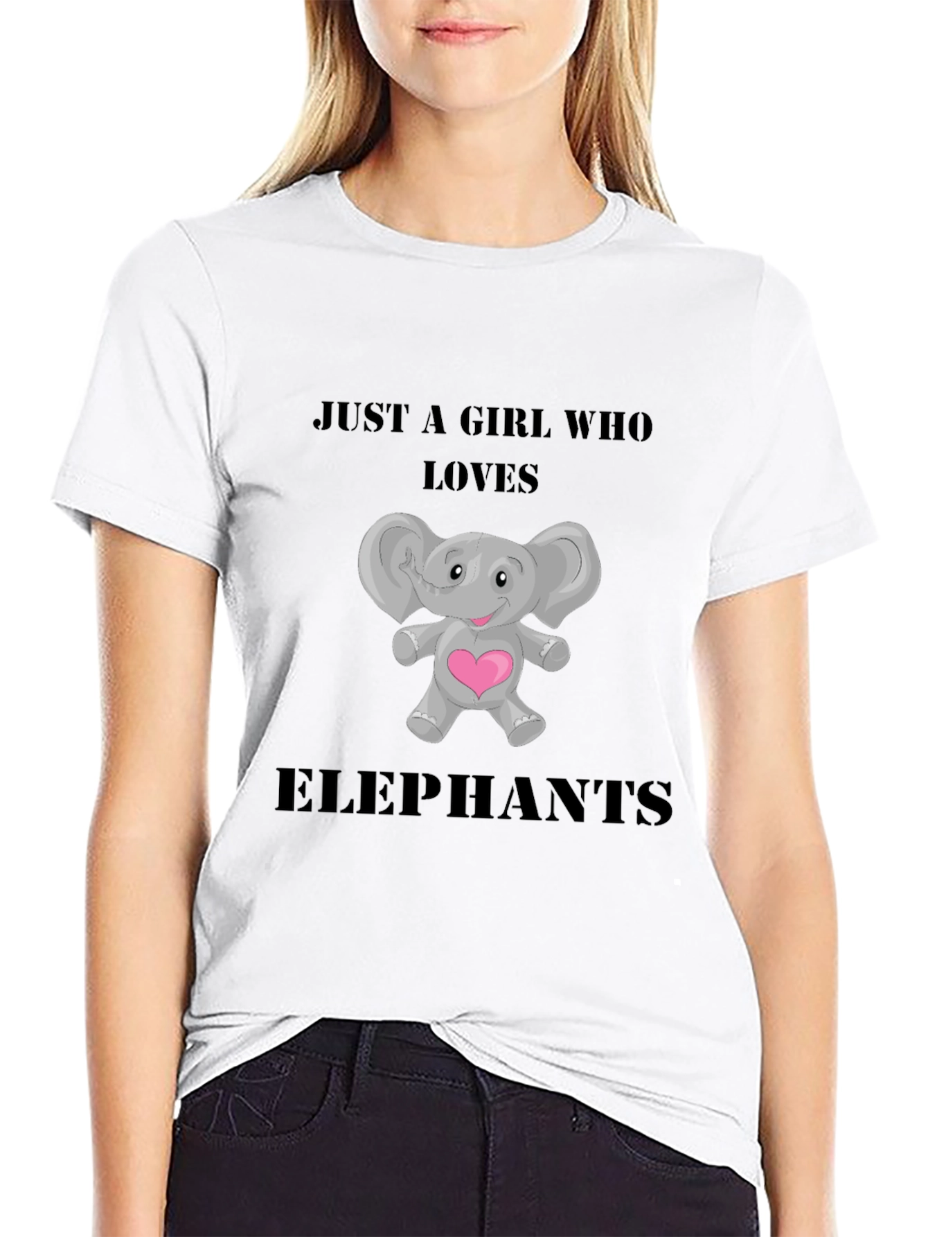 Just a Girl Who Loves Elephants T-Shirt