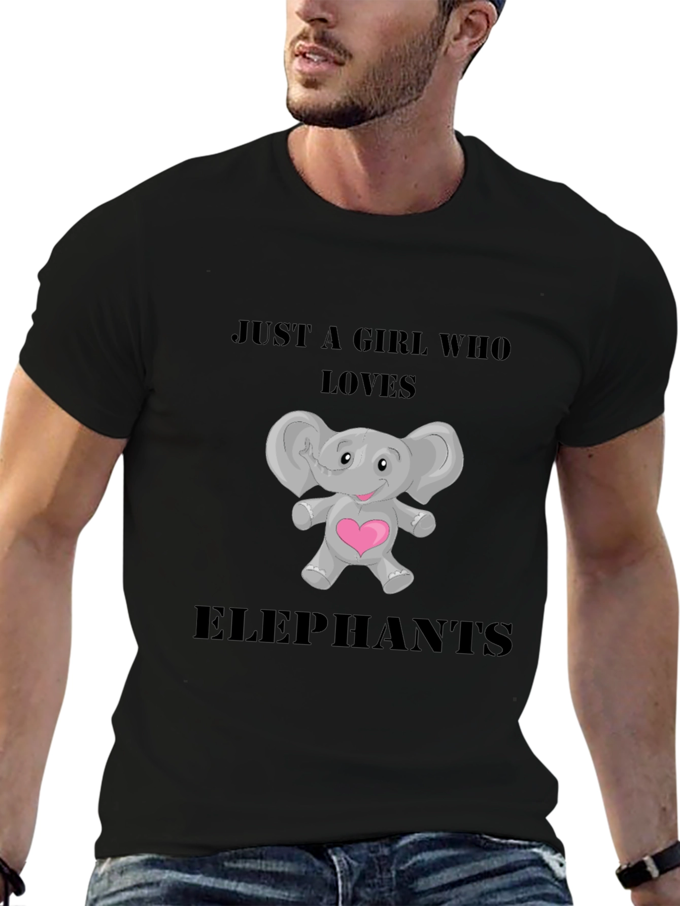 Just a Girl Who Loves Elephants T-Shirt