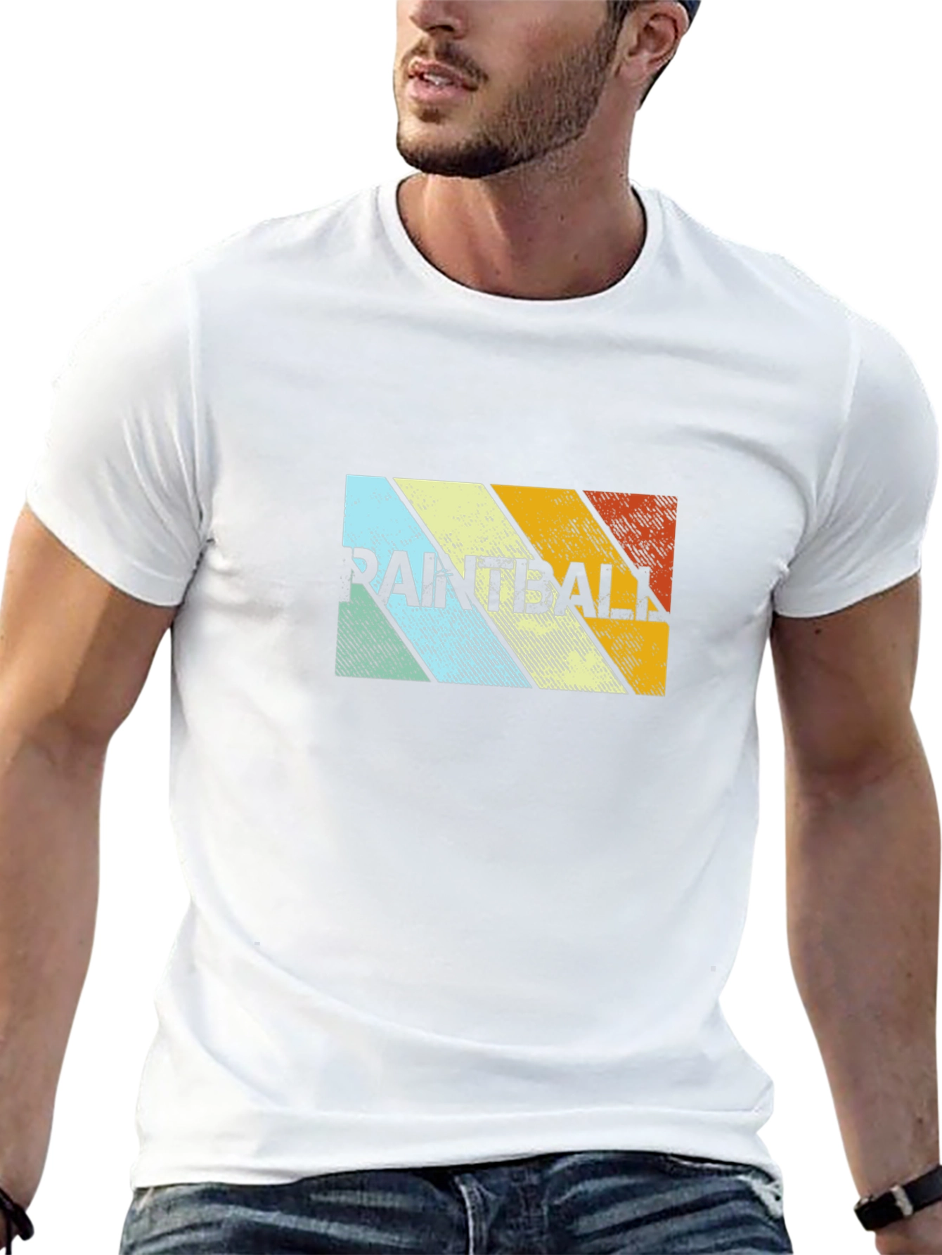 Retro Paintball Graphic T-Shirt