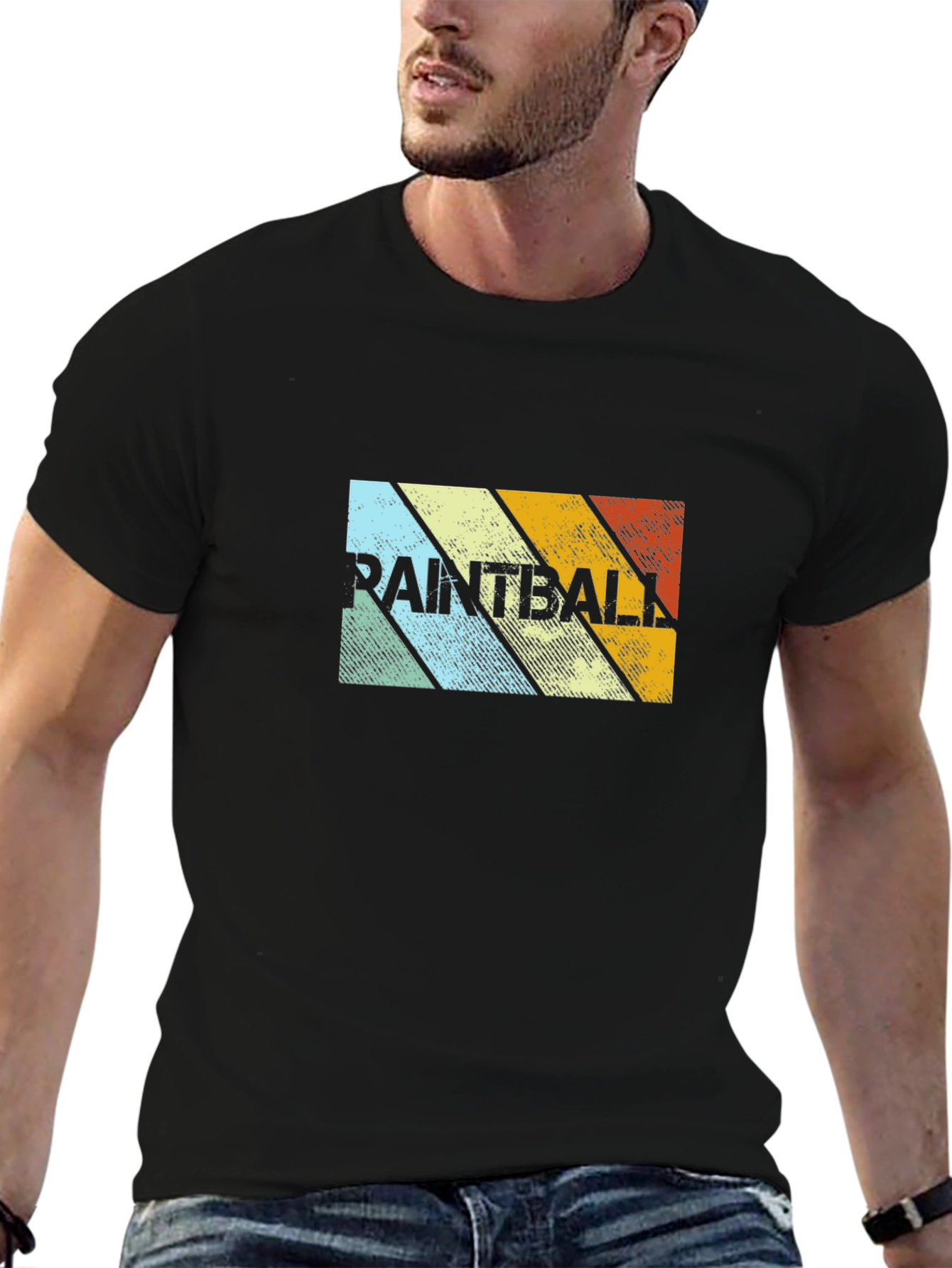 Retro Paintball Graphic T-Shirt