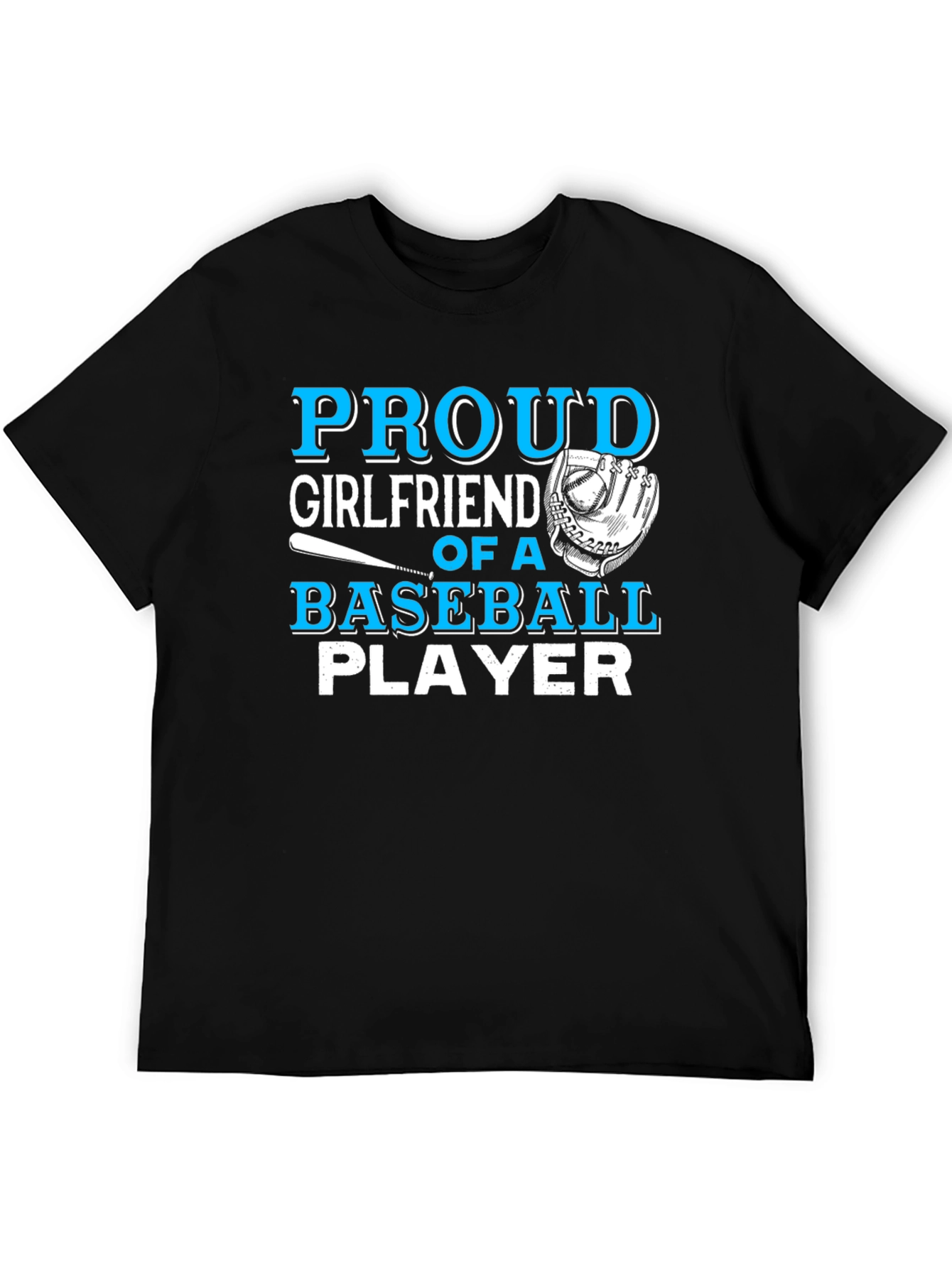 Proud Girlfriend Baseball Player Graphic Tee