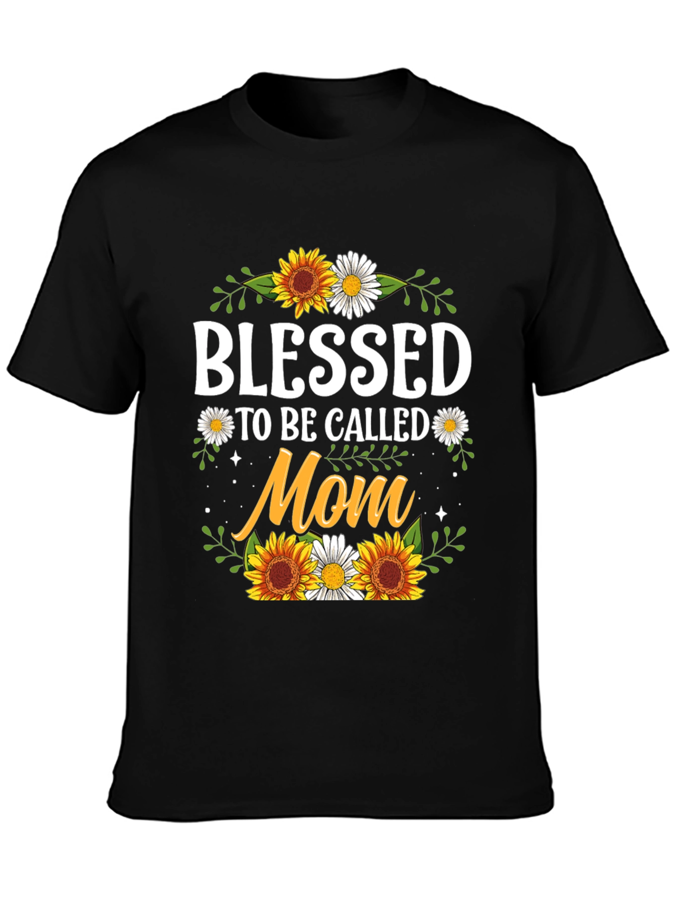 Blessed Mom T-Shirt - Sunflower Graphic Tee