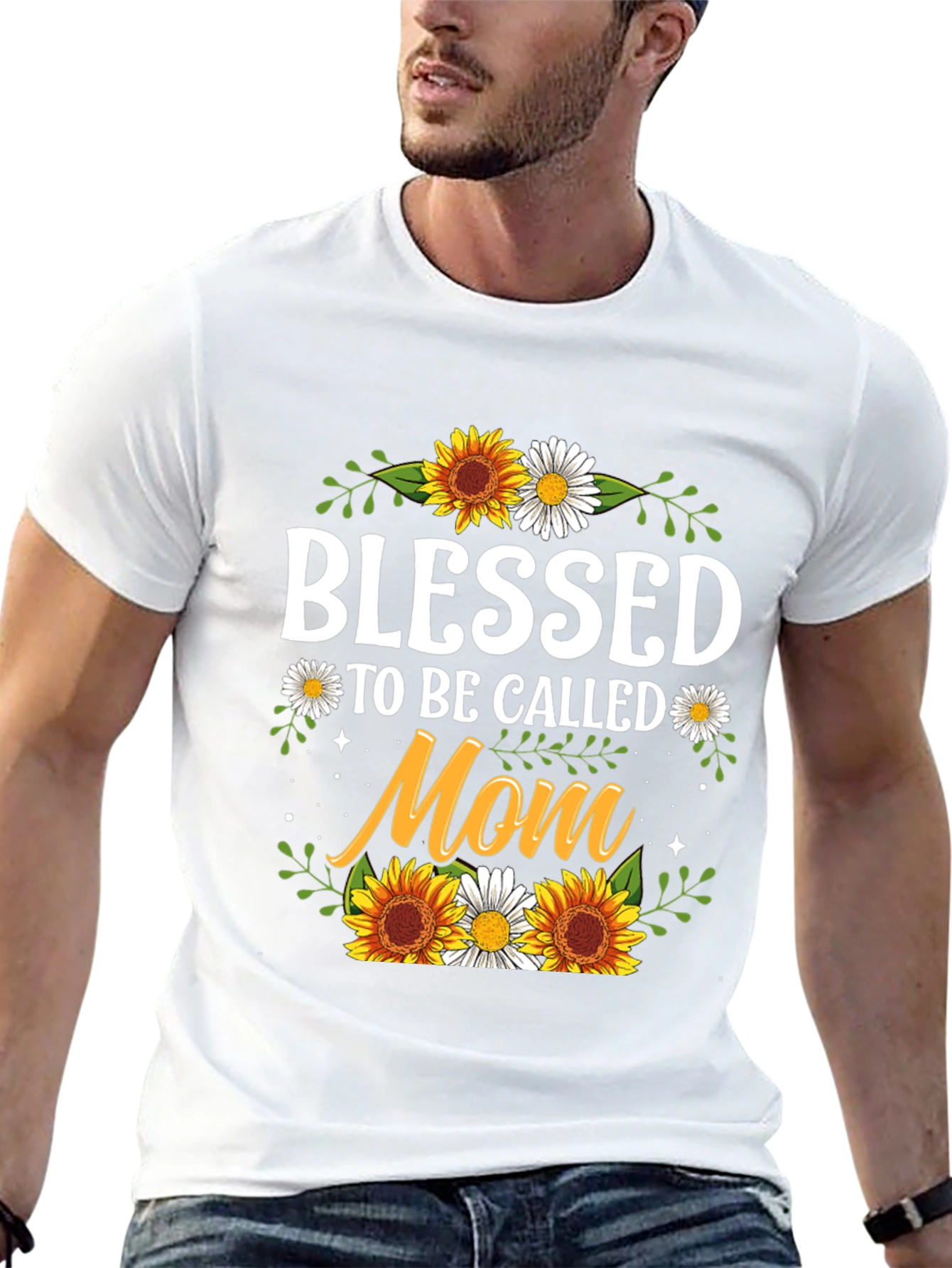 Blessed Mom T-Shirt - Sunflower Graphic Tee