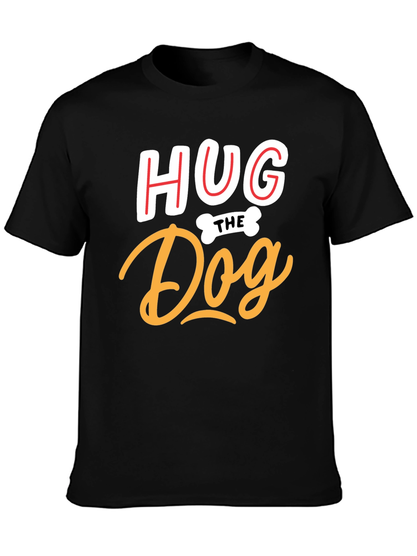 Hug The Dog Graphic T-Shirt