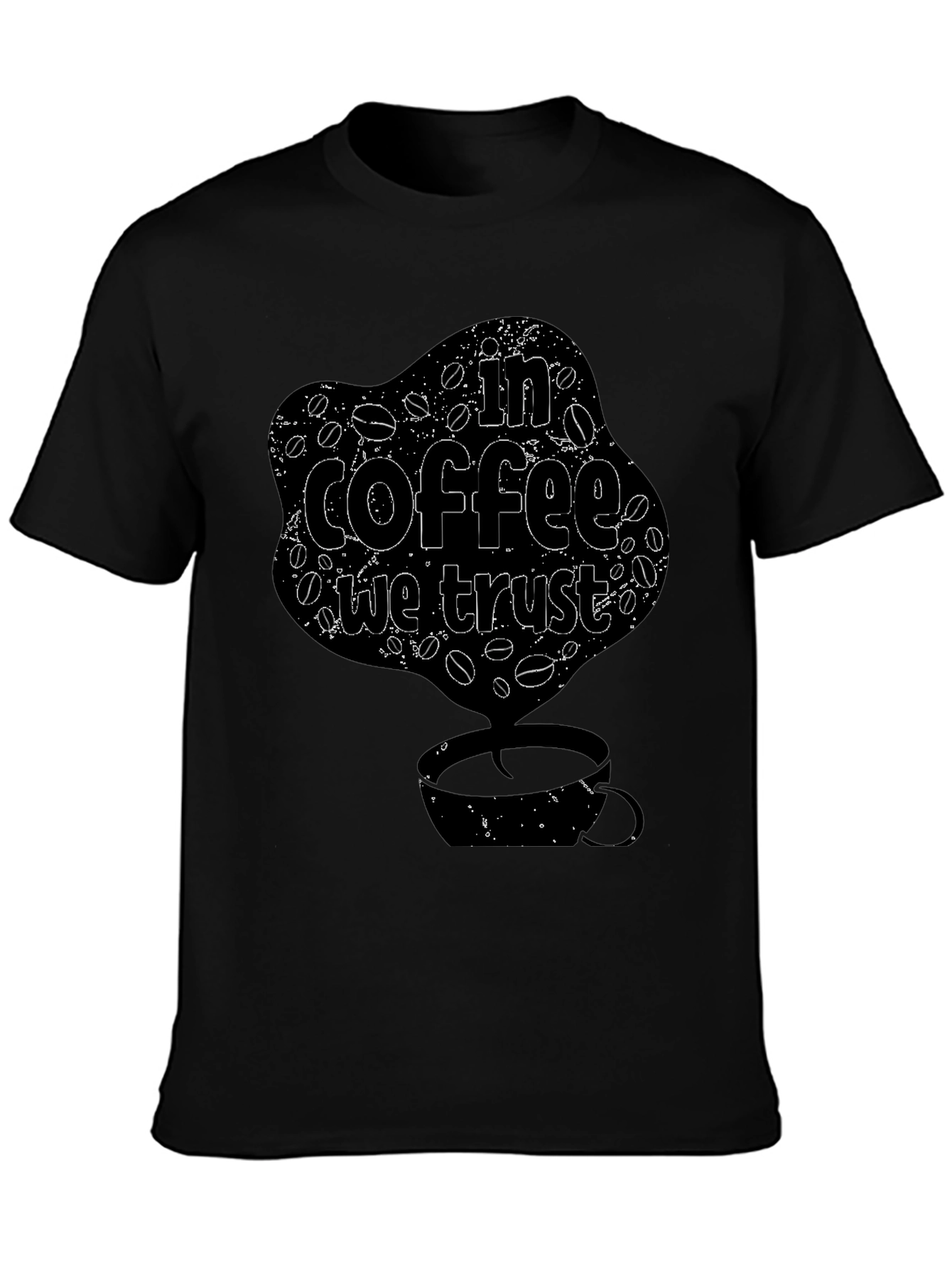 In Coffee We Trust T-Shirt - Novelty Graphic Tee