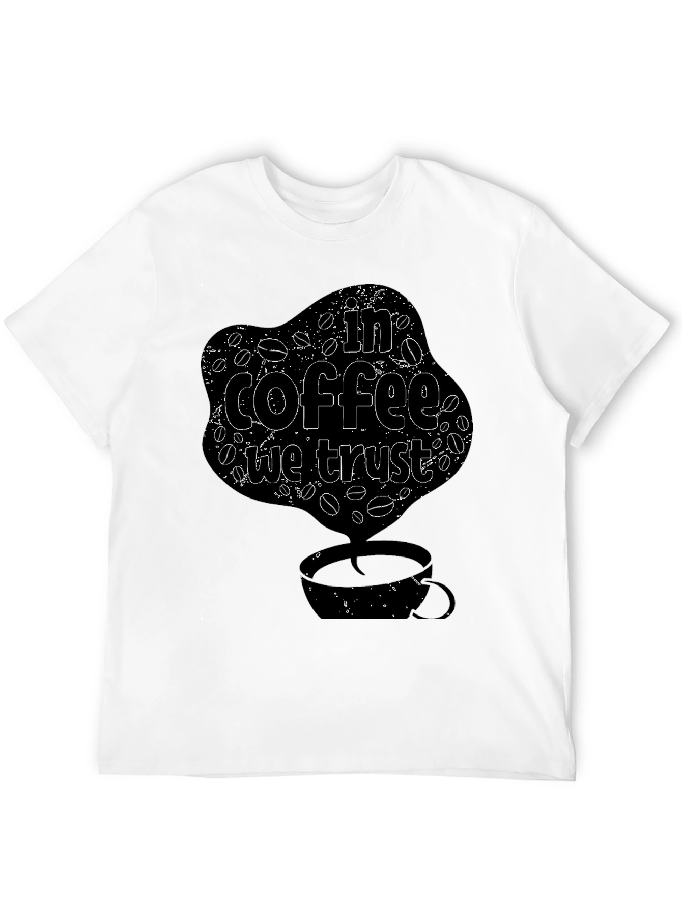 In Coffee We Trust T-Shirt - Novelty Graphic Tee
