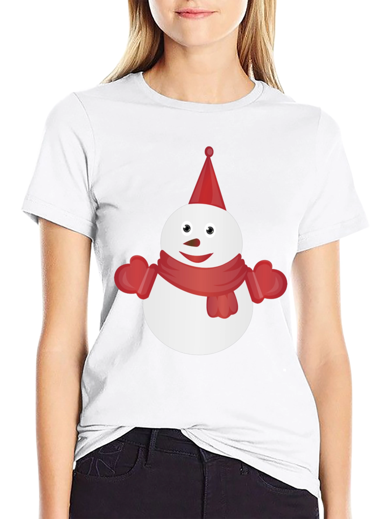 Snowman Graphic Tee - Festive Winter Shirt