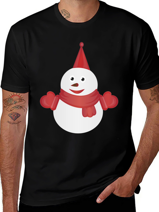 Snowman Graphic Tee - Festive Winter Shirt