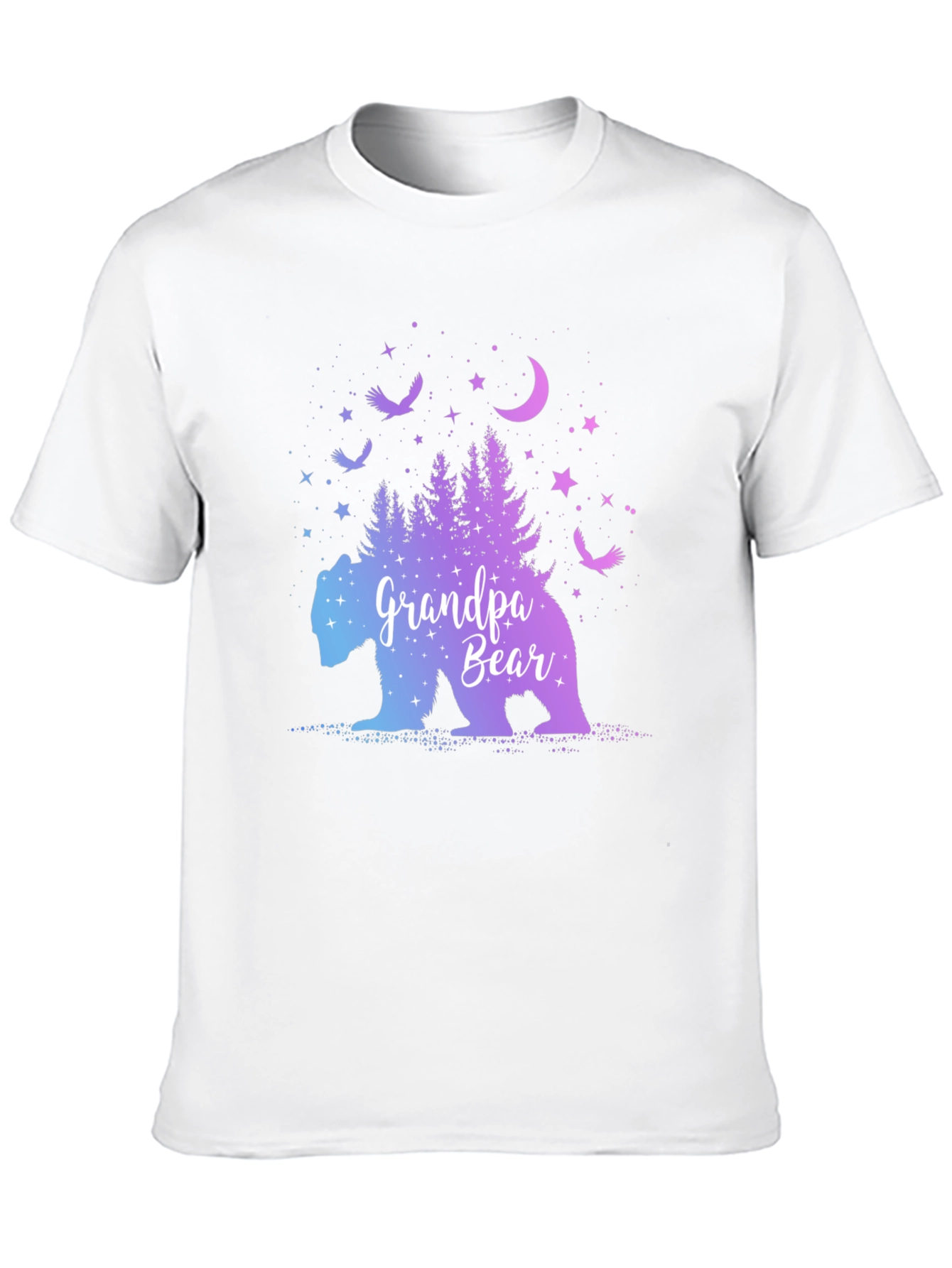 Grandpa Bear Galaxy Graphic T-Shirt